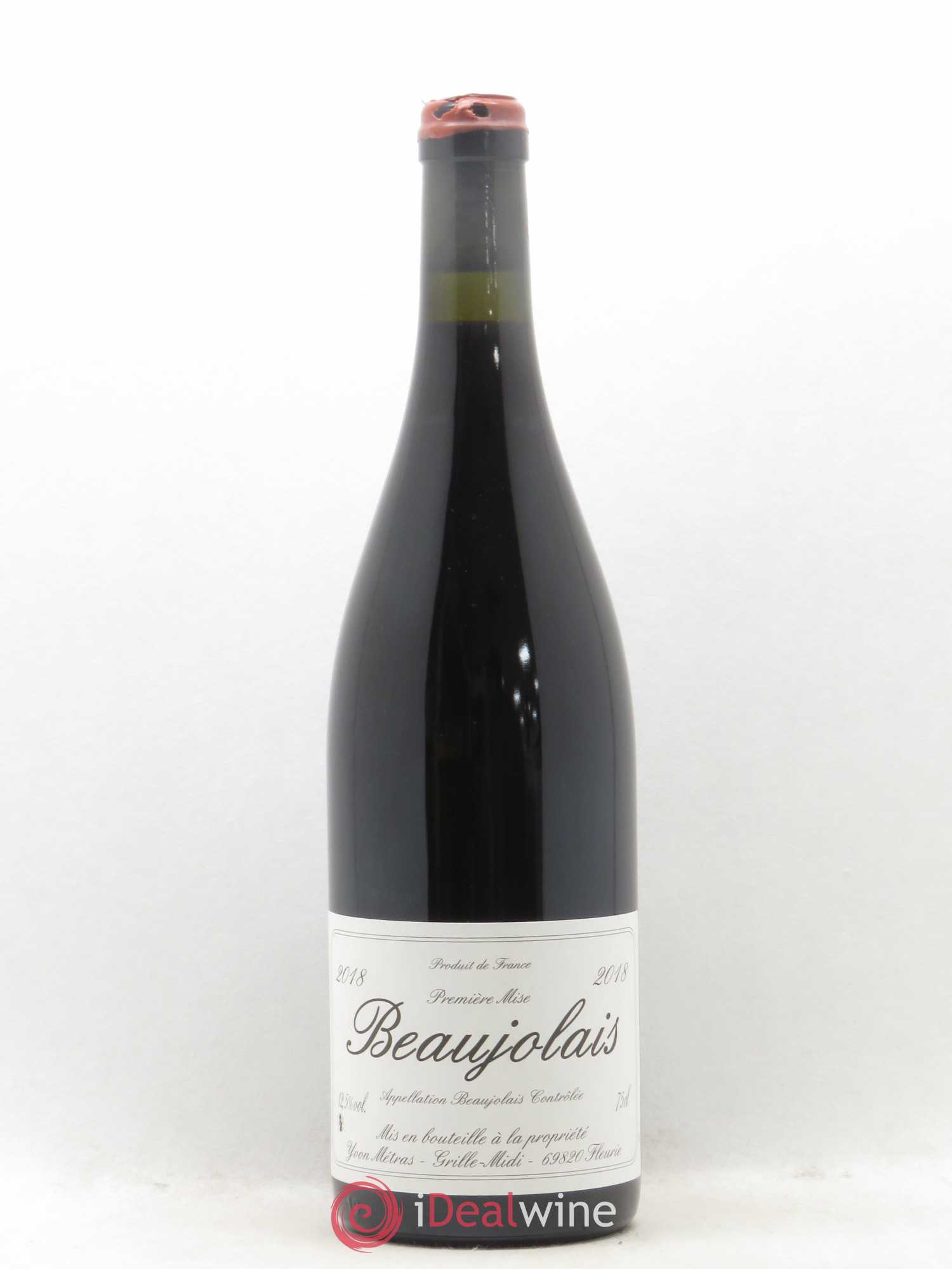 Beaujolais 1ère mise Yvon Métras 2018 - Lot de 1 bouteille - 0