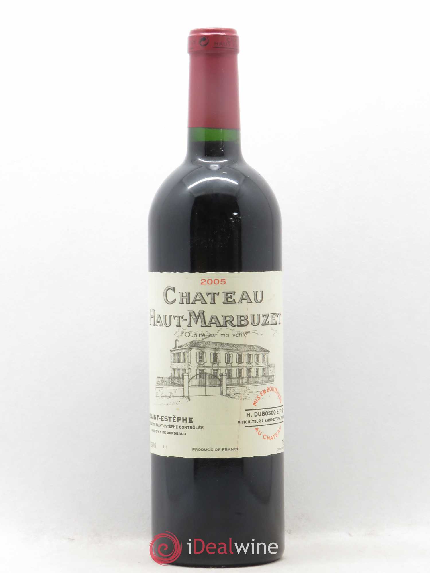 Château Haut Marbuzet 2005 - Lot de 1 bouteille - 0
