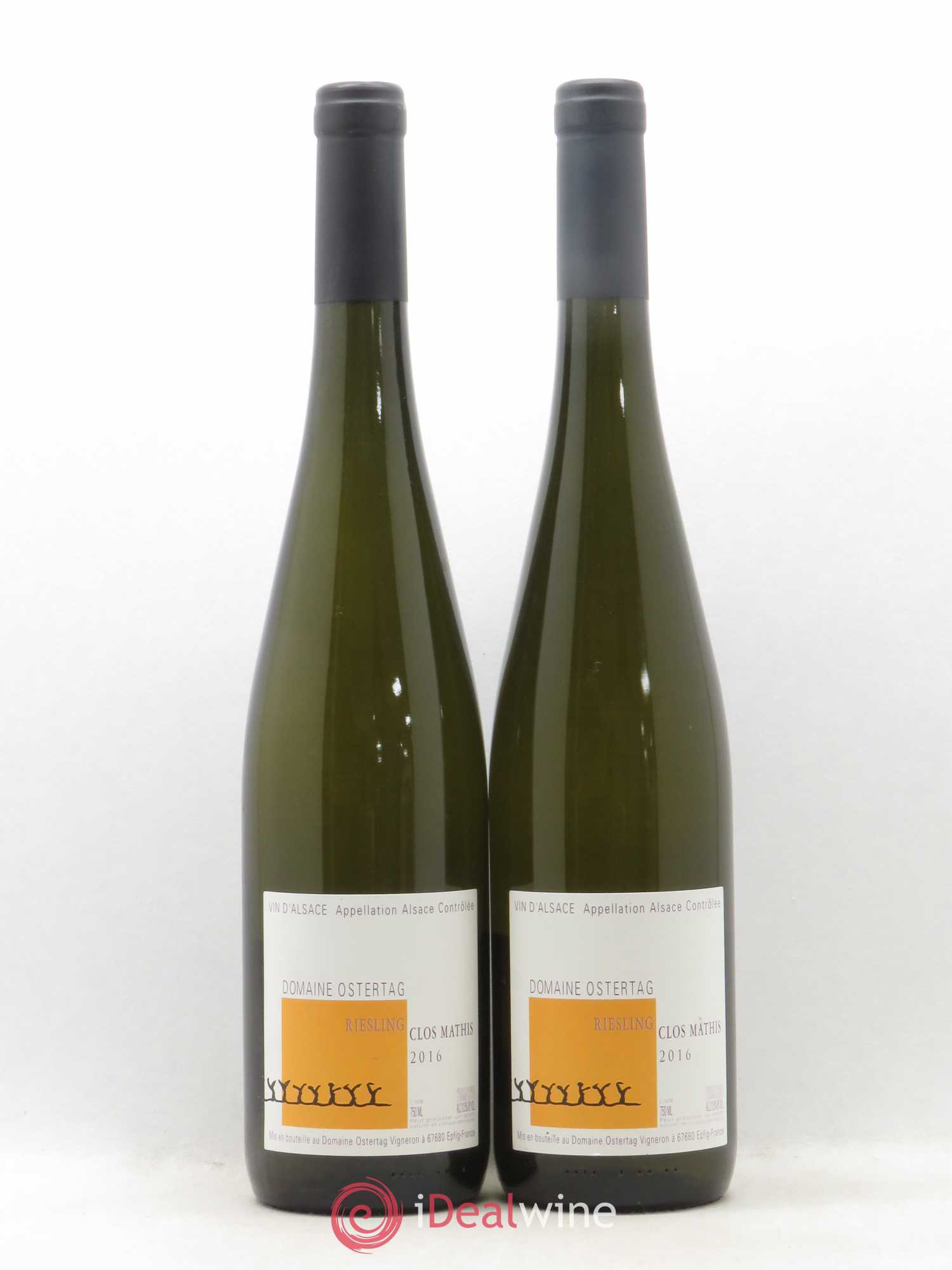 Alsace Riesling Clos Mathis Ostertag (Domaine) 2016 - Posten von 2 Flaschen - 0