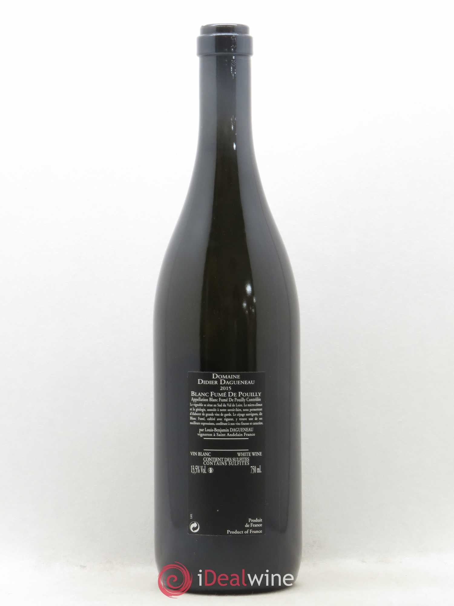 Vin de France (anciennement Pouilly-Fumé) Silex Dagueneau (Domaine Didier - Louis-Benjamin) (sans prix de réserve) 2015 - Lot de 1 bouteille - 1