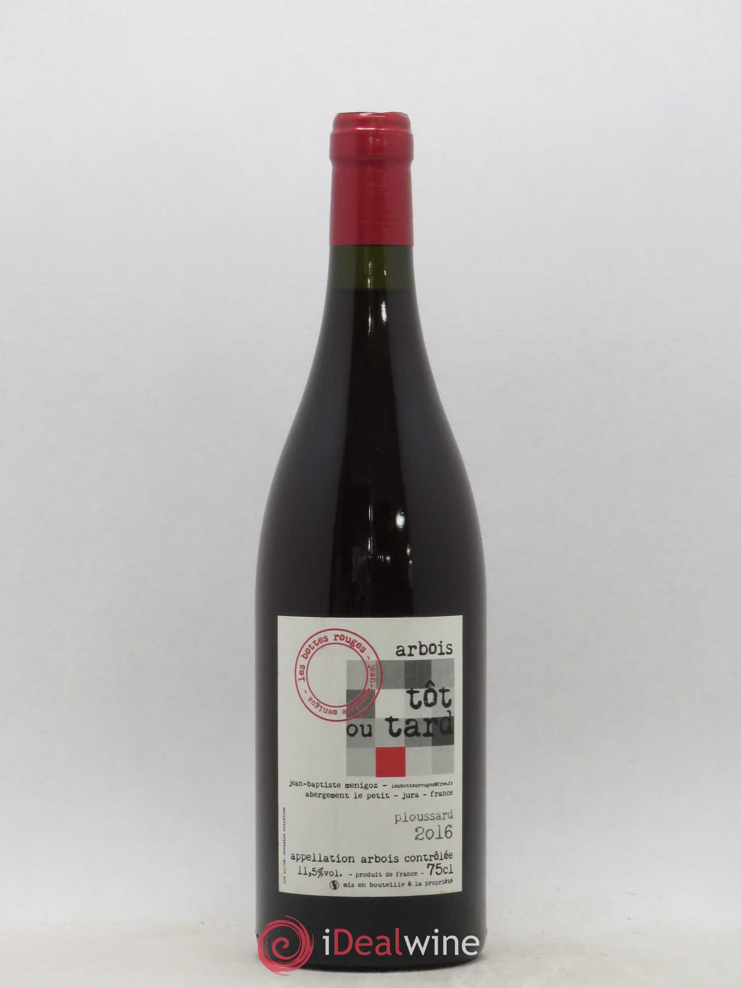 Arbois Tôt ou Tard Les Bottes Rouges 2016 - Posten von 1 Flasche - 0