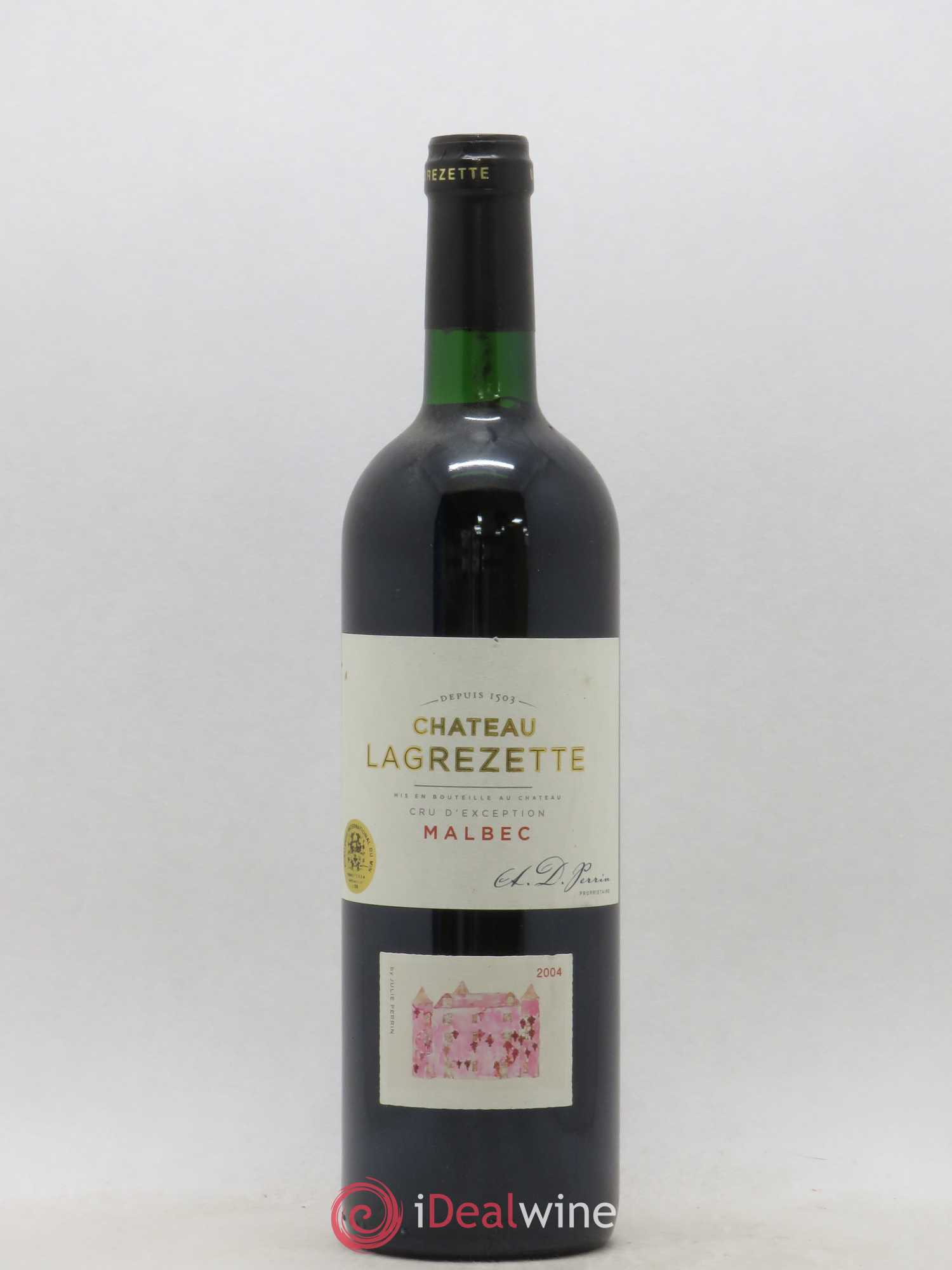 Cahors Château Lagrezette Alain Dominique Perrin (sans prix de réserve) 2004 - Lot de 1 bouteille - 0