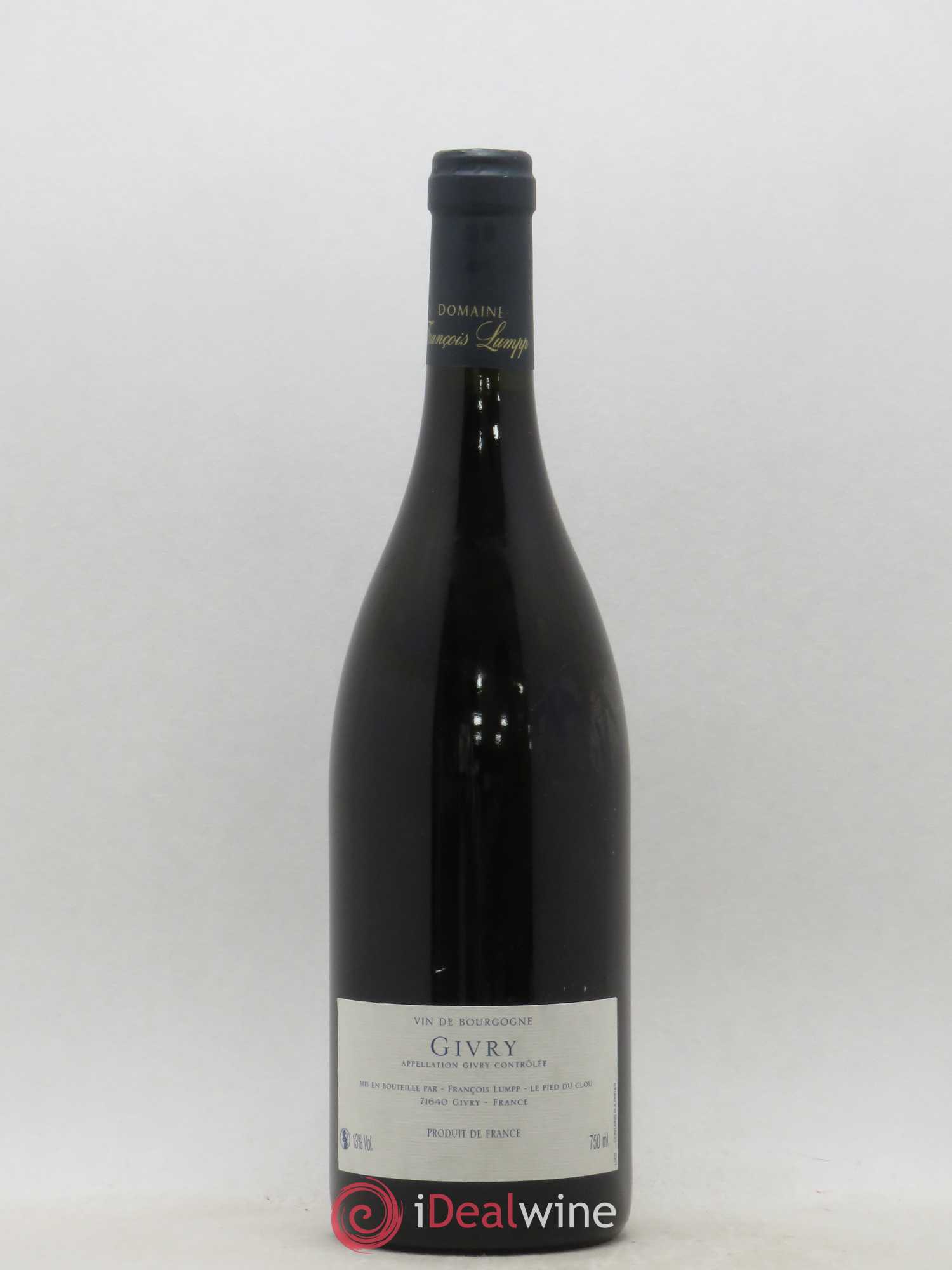 Givry 1er Cru Le Pied du Clou François Lumpp (Domaine) (sans prix de réserve) 2007 - Lot de 1 bouteille - 1