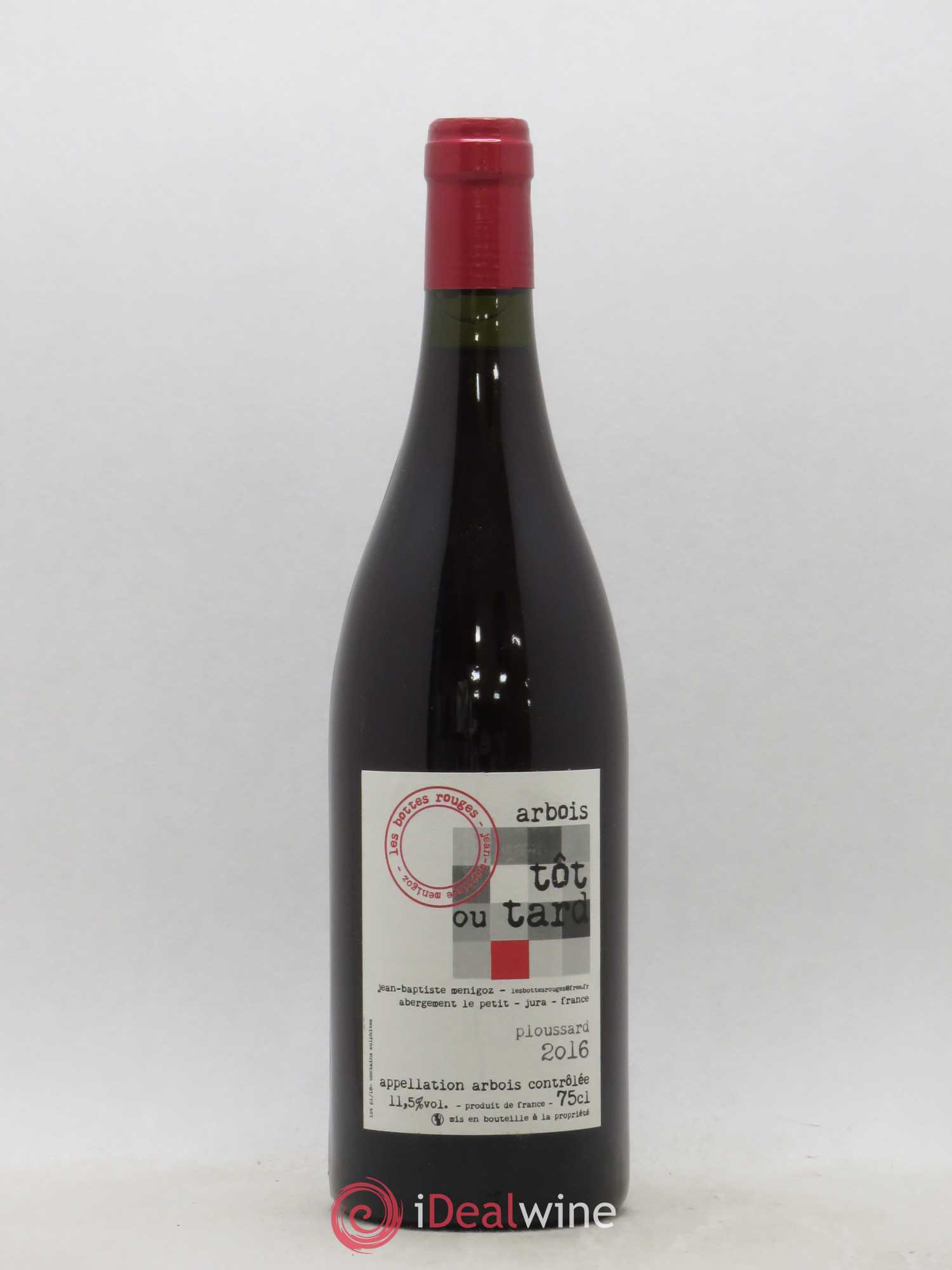 Arbois Tôt ou Tard Les Bottes Rouges 2016 - Posten von 1 Flasche - 0