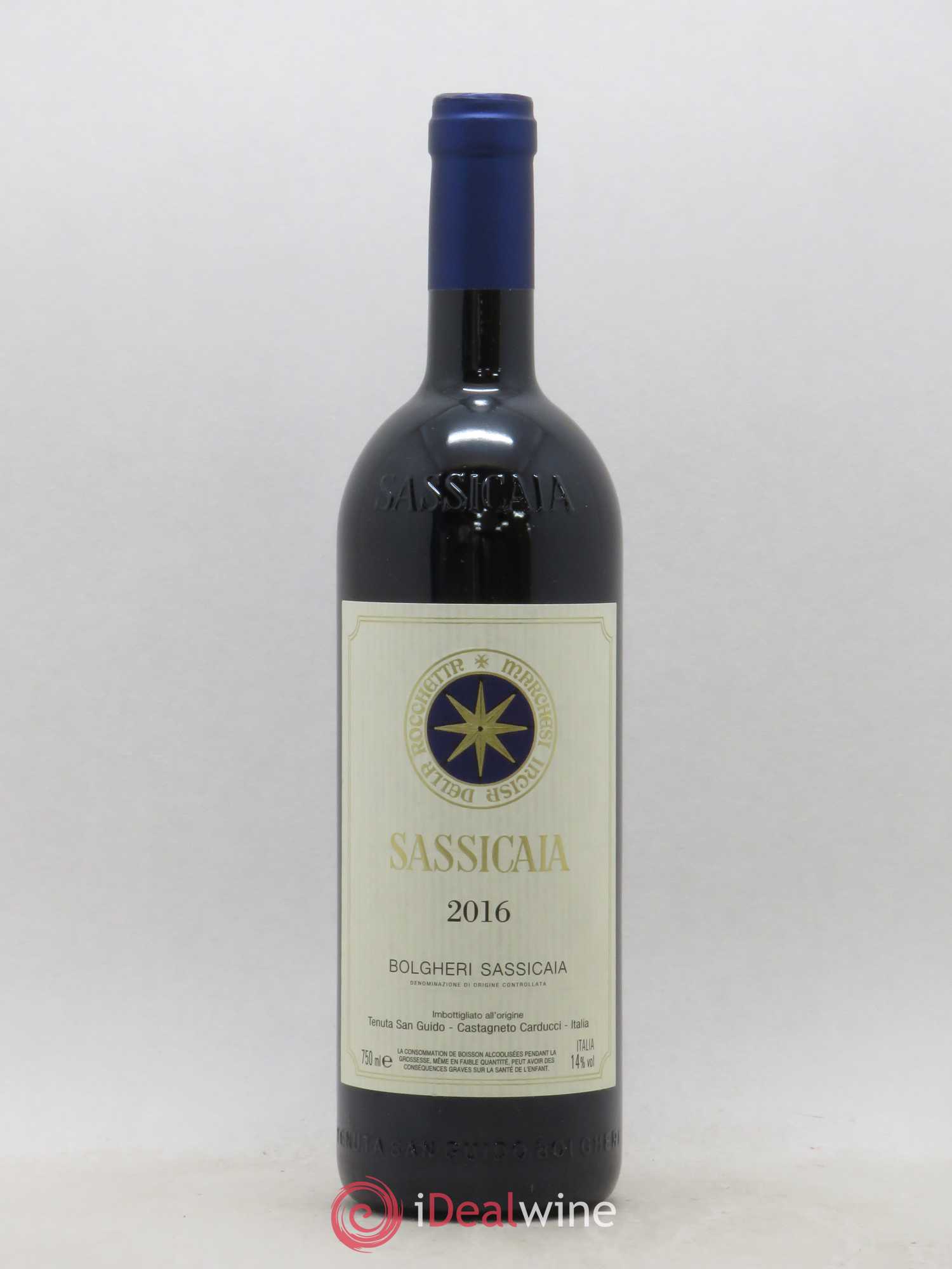 Bolgheri DOC Sassicaia Tenuta San Guido 2016 - Lot de 1 bouteille - 0
