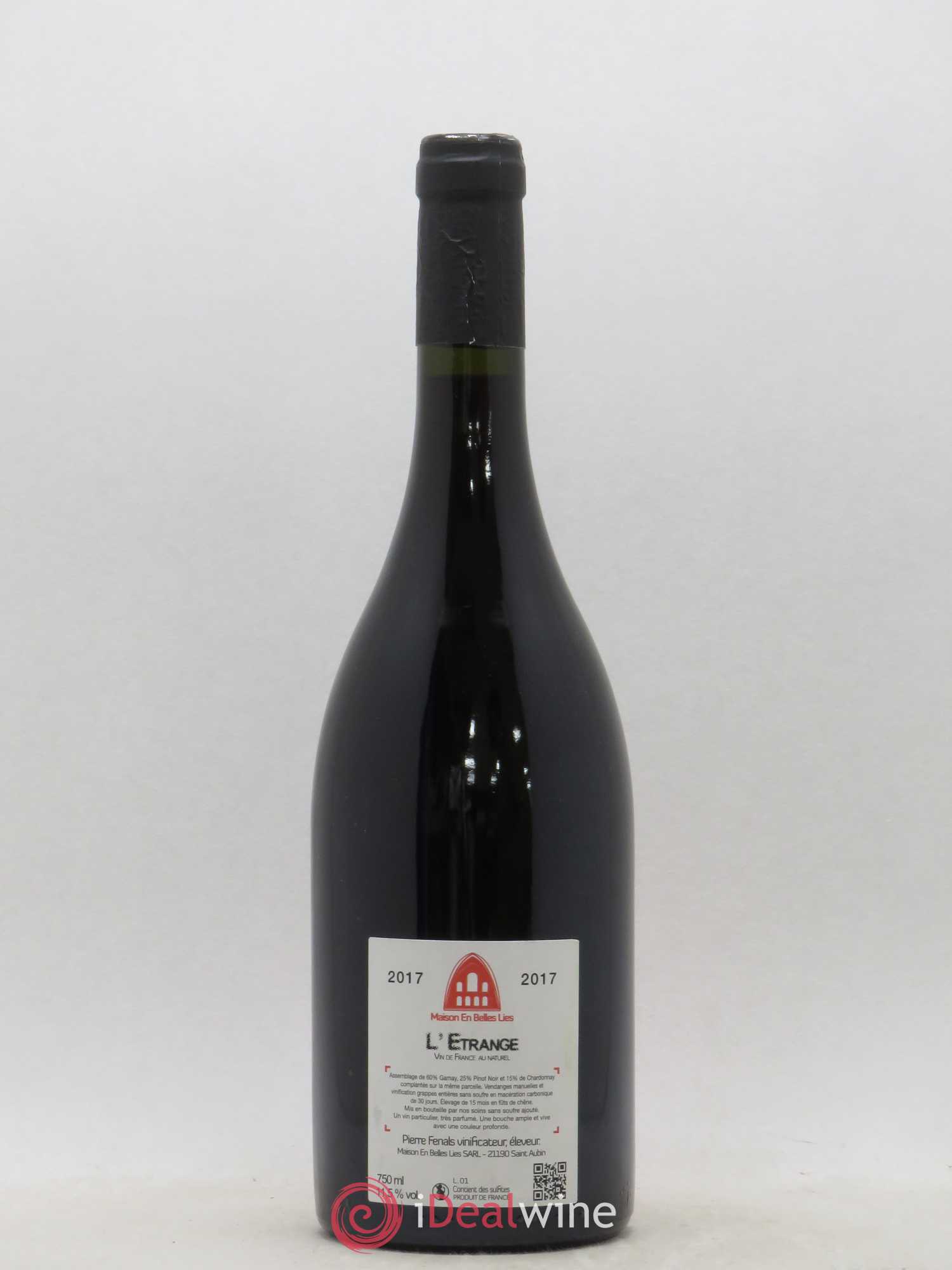 Vin de France L'Etrange Maison En Belles Lies 2017 - Lot de 1 bouteille - 1