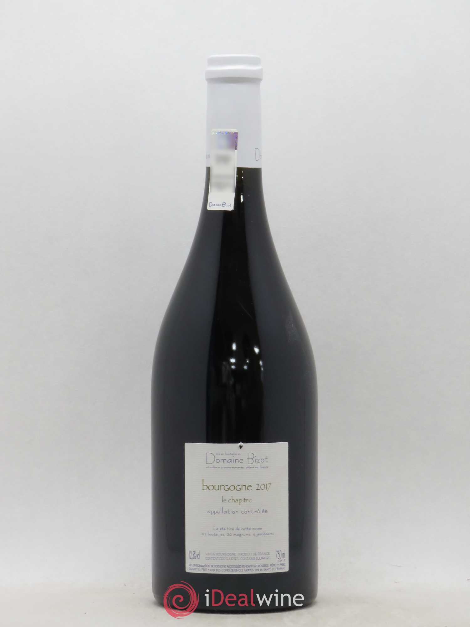 Bourgogne Le Chapitre Bizot (Domaine) 2017 - Lot de 1 bouteille - 1