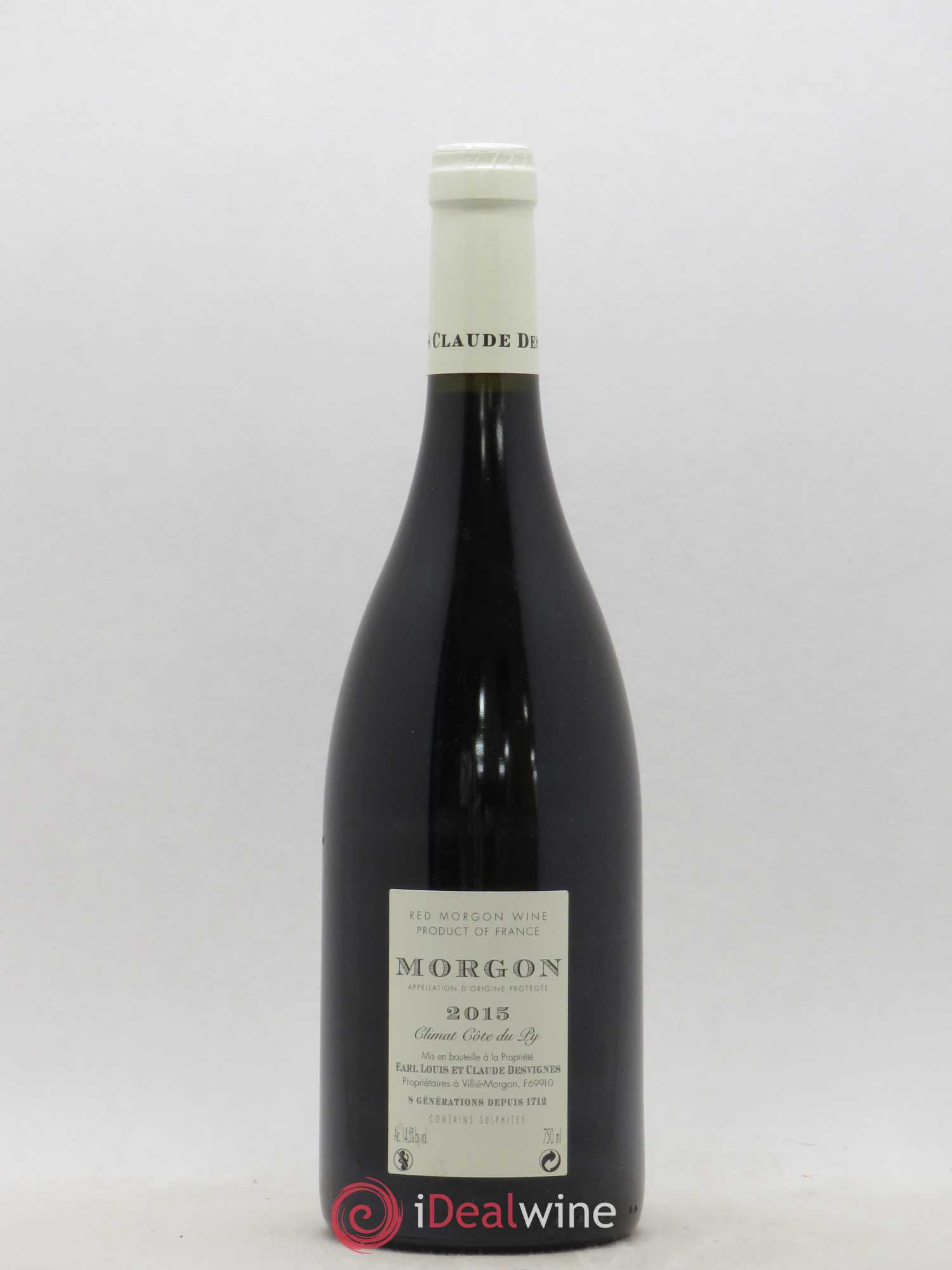 Morgon Côte de Py Javernières Louis-Claude Desvignes 2015 - Lot de 1 bouteille - 1