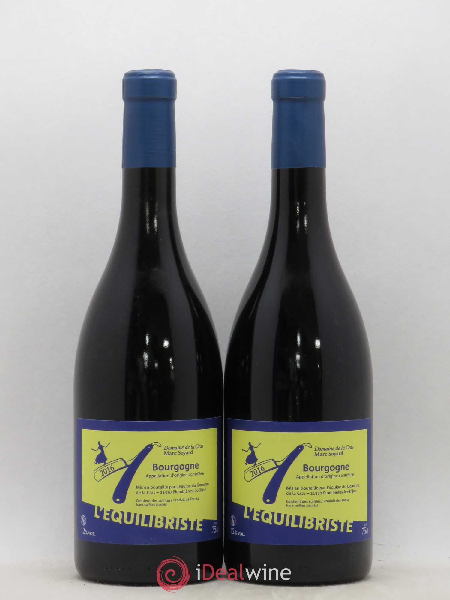 Bourgogne L'Equilibriste Domaine de La Cras Marc Soyard (sans prix de réserve) 2016 - Posten von 2 Flaschen - 0