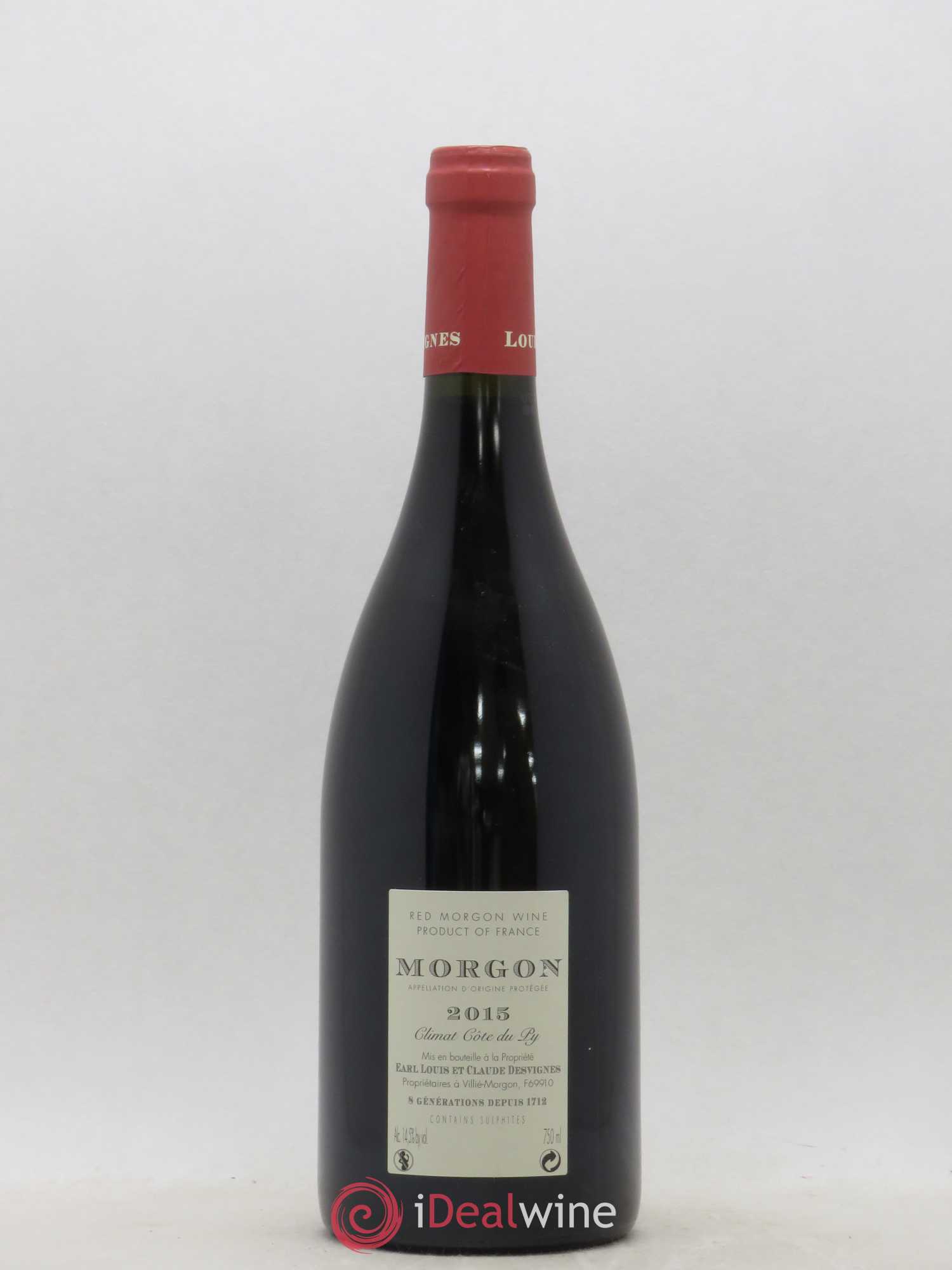 Morgon Côte du Py Louis-Claude Desvignes (sans prix de réserve) 2015 - Lot de 1 bouteille - 1