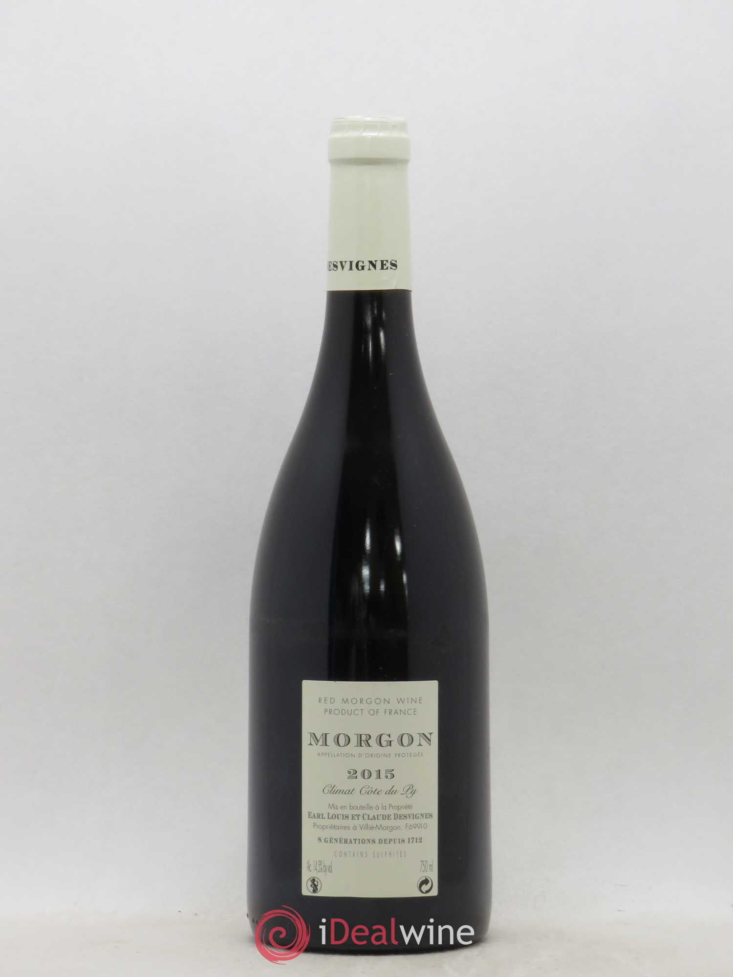 Morgon Côte de Py Javernières Louis-Claude Desvignes 2015 - Lot de 1 bouteille - 1