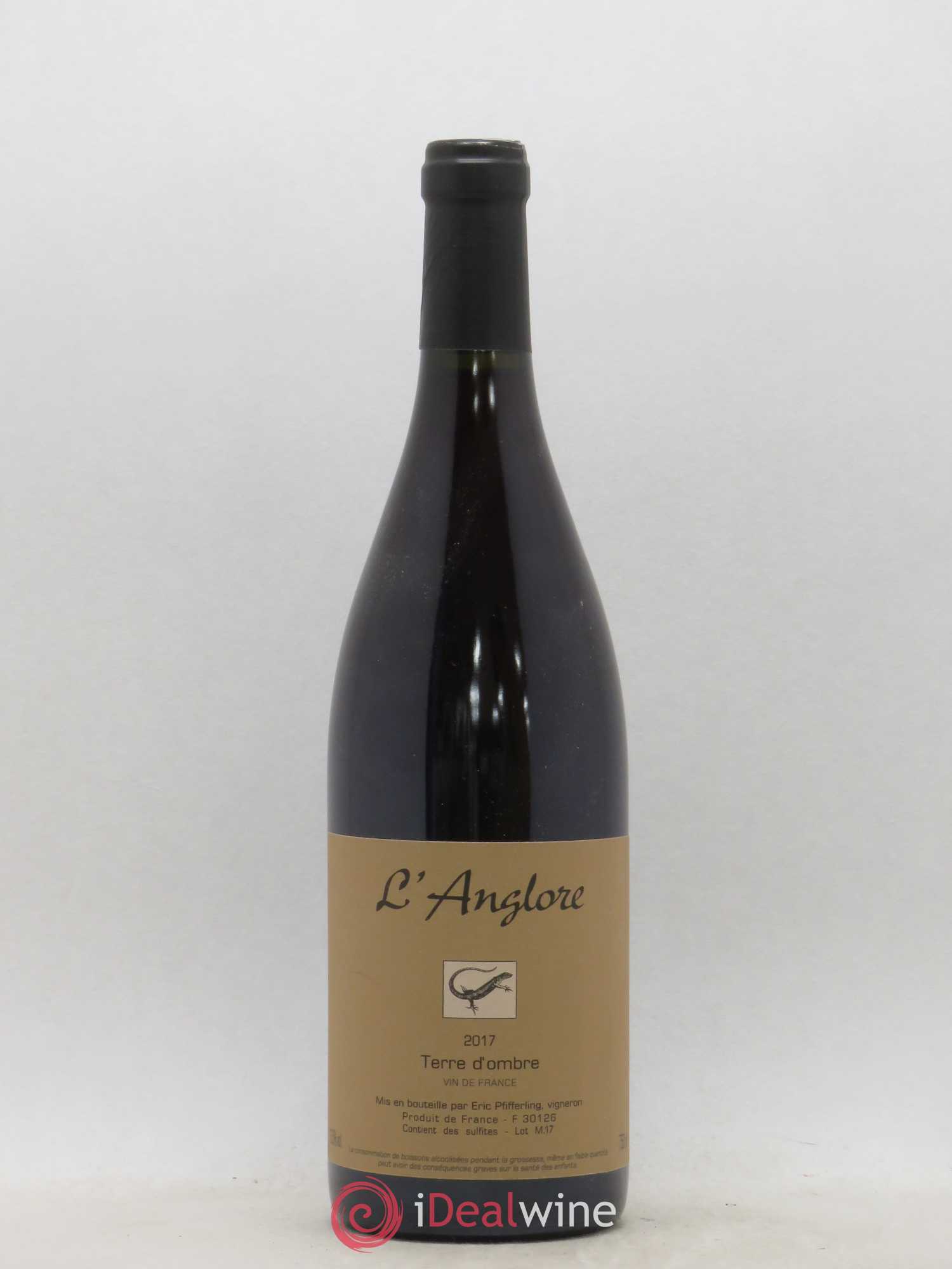 Vin de France Terre d'Ombre L'Anglore 2017 - Lot de 1 bouteille - 0