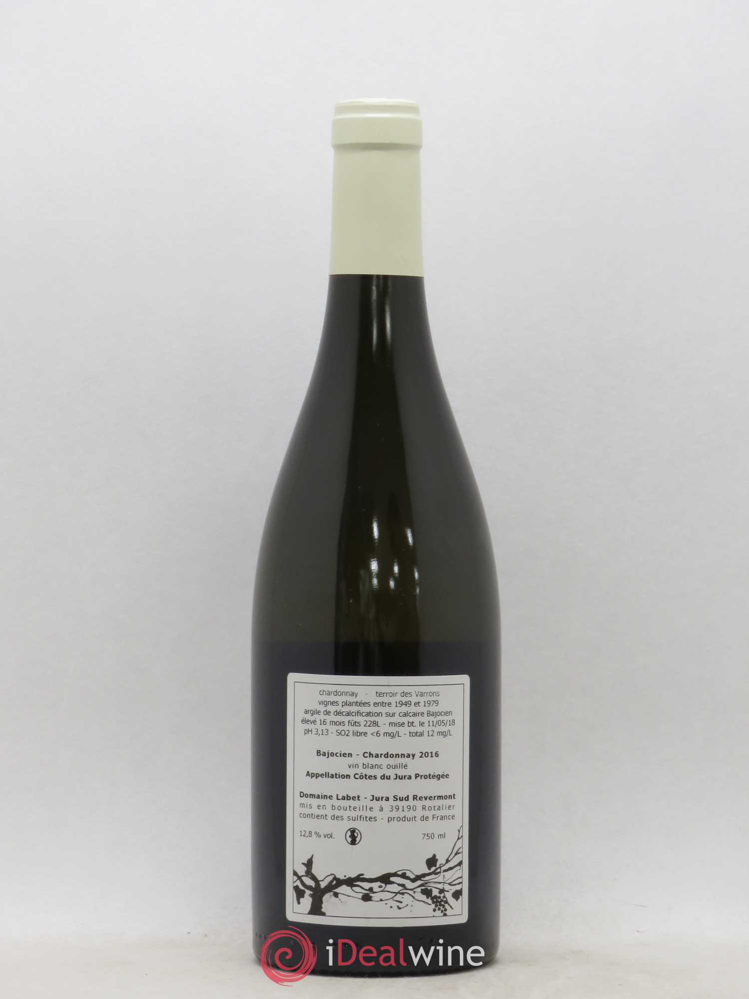 Côtes du Jura Chardonnay Bajocien Romain - Julien - Charline Labet 2016 - Lot de 1 bouteille - 1