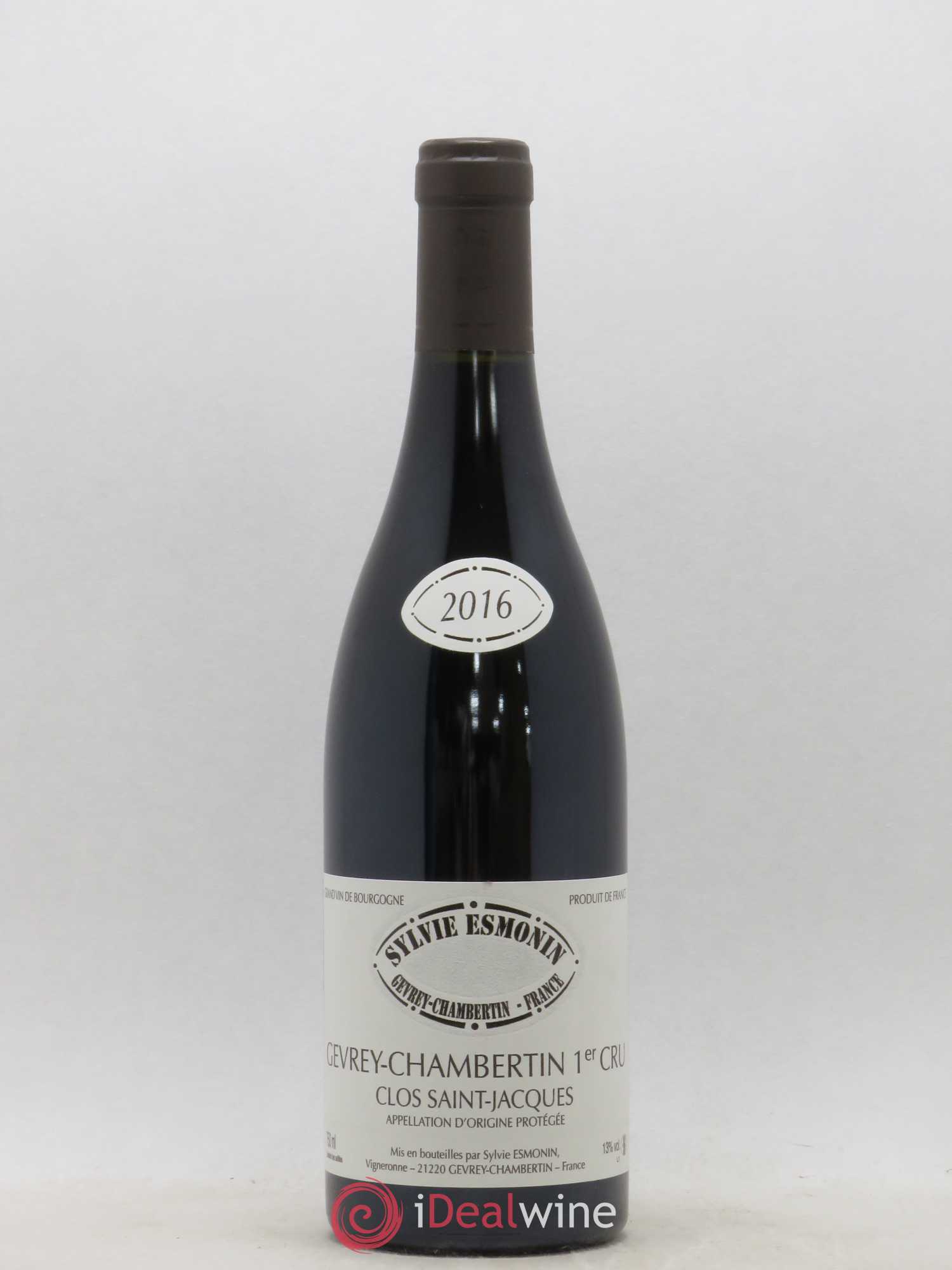 Gevrey-Chambertin 1er Cru Clos Saint Jacques Sylvie Esmonin 2016 - Lot de 1 bouteille - 0