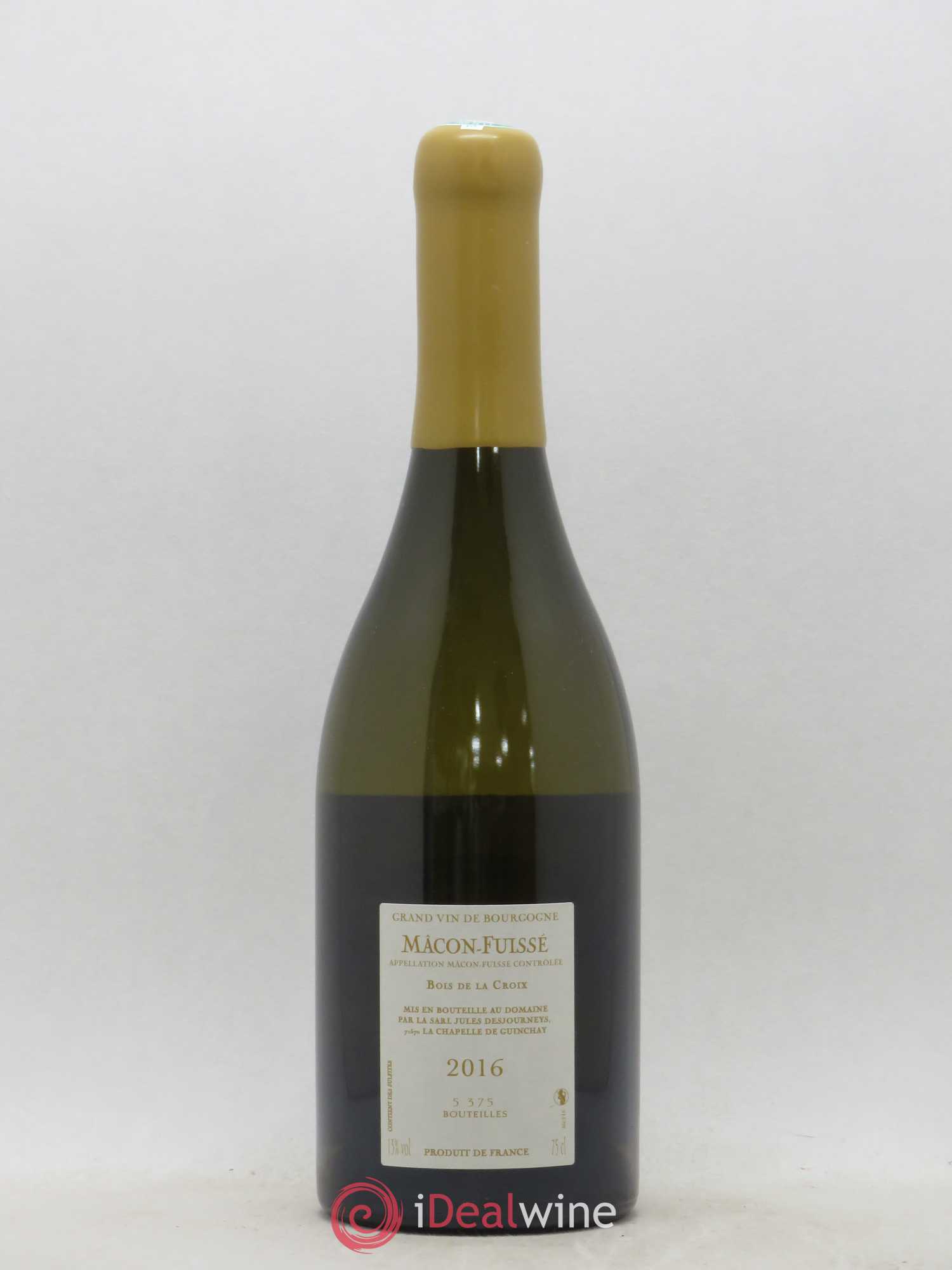 Mâcon Fuissé Bois de La Croix Jules Desjourneys (no reserve) 2016 - Lot of 1 bottle - 1