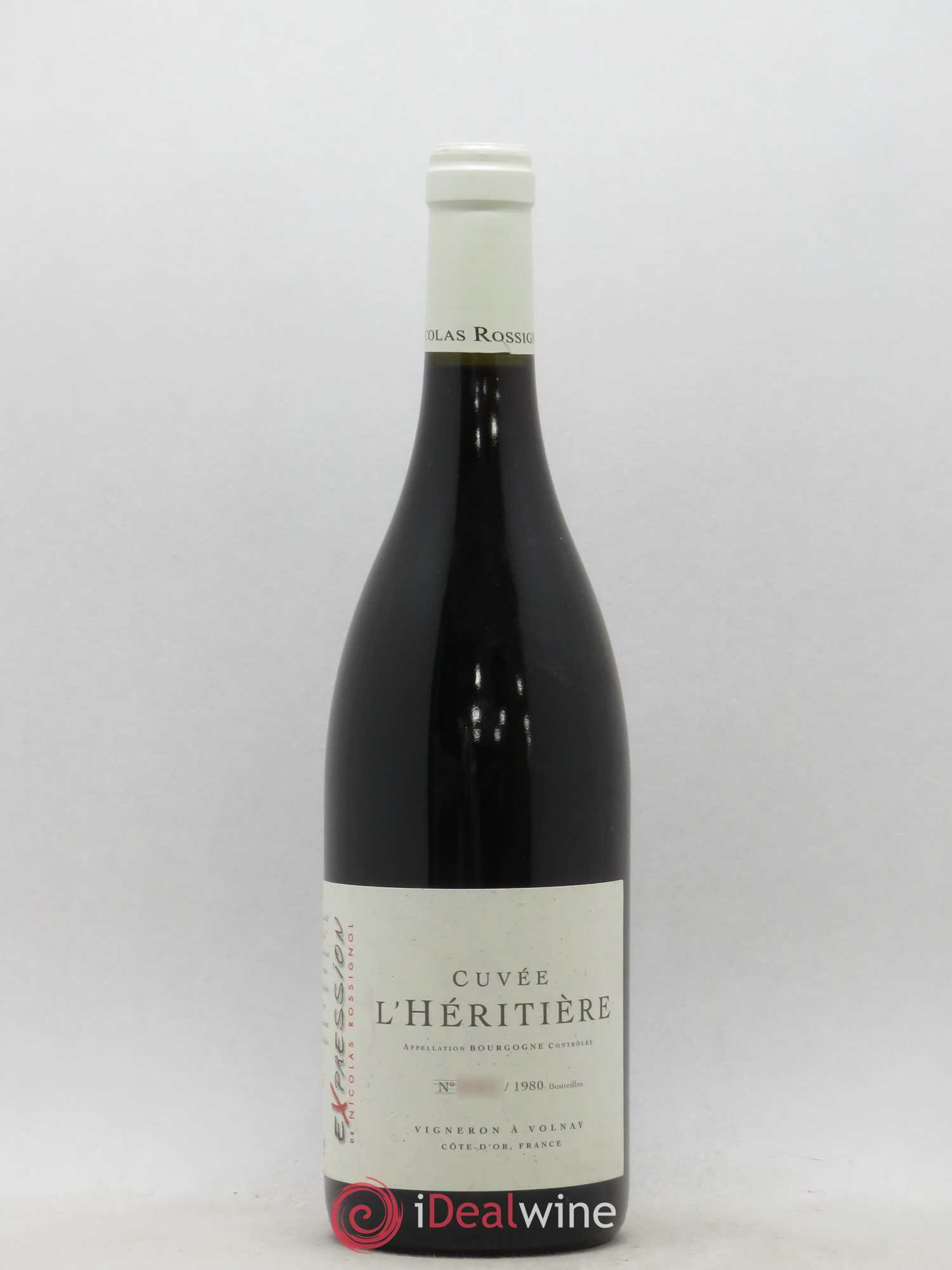 Bourgogne Nicolas Rossignol L'héritière 2015 - Lot de 1 bouteille - 0