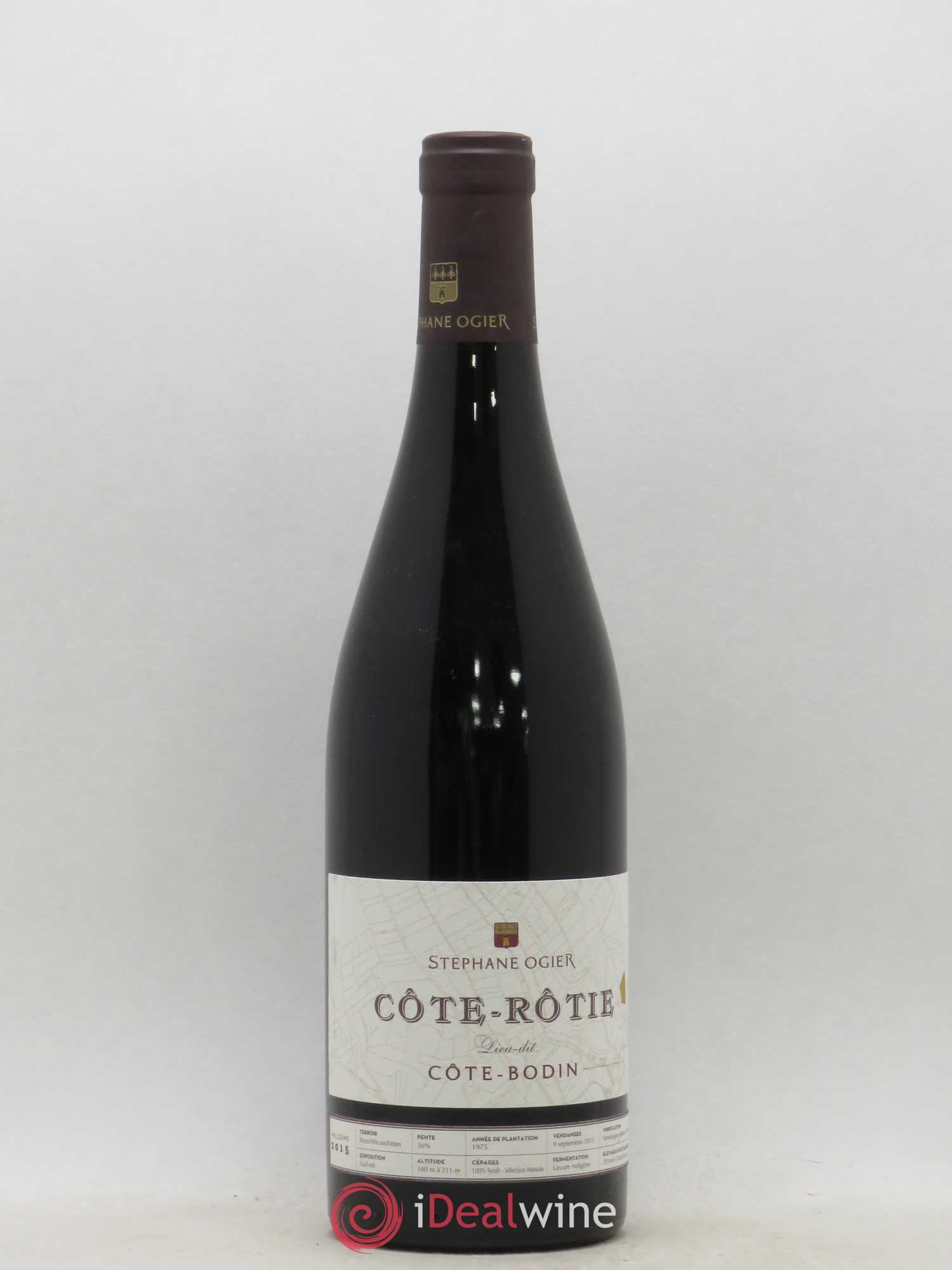 Côte-Rôtie Stéphane Ogier Côte Bodin 2015 - Lot de 1 bouteille - 0