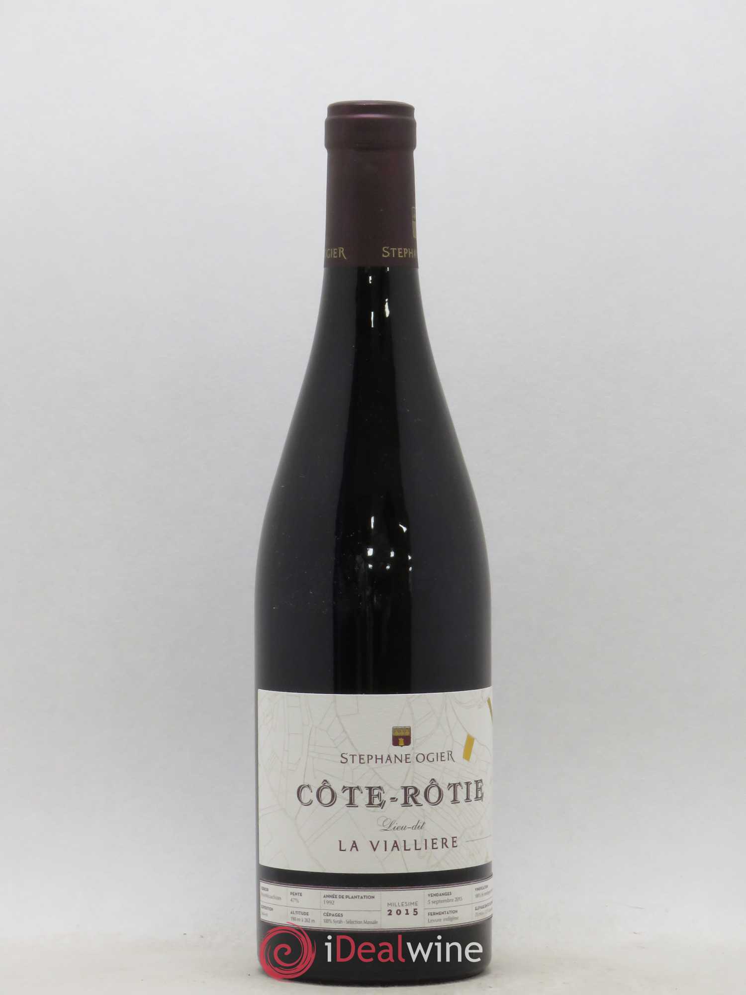 Côte-Rôtie Viallière Stéphane Ogier 2015 - Lot de 1 bouteille - 0