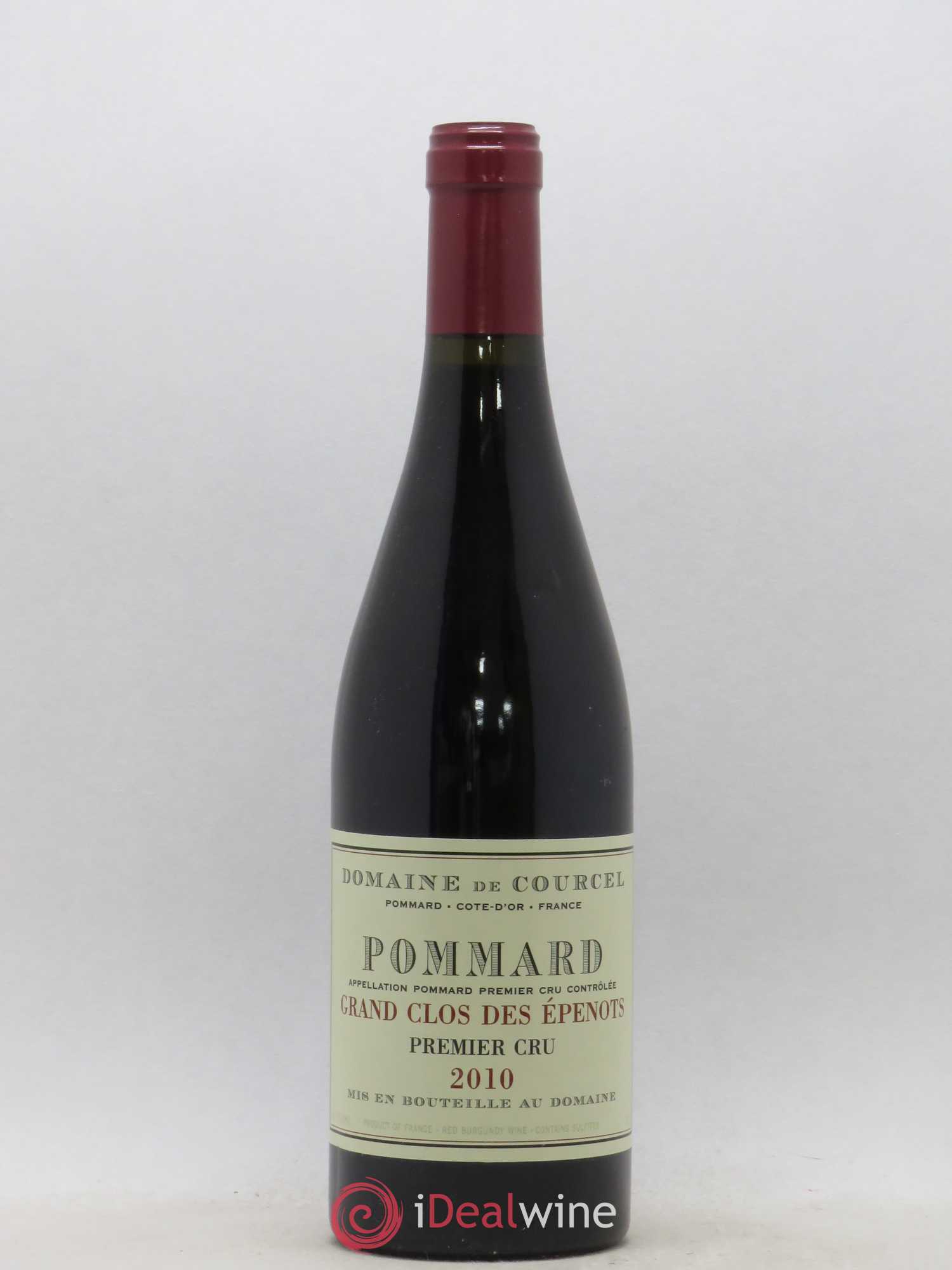 Pommard 1er Cru Grand Clos des Epenots de Courcel (Domaine) 2010 - Lot de 1 bouteille - 0