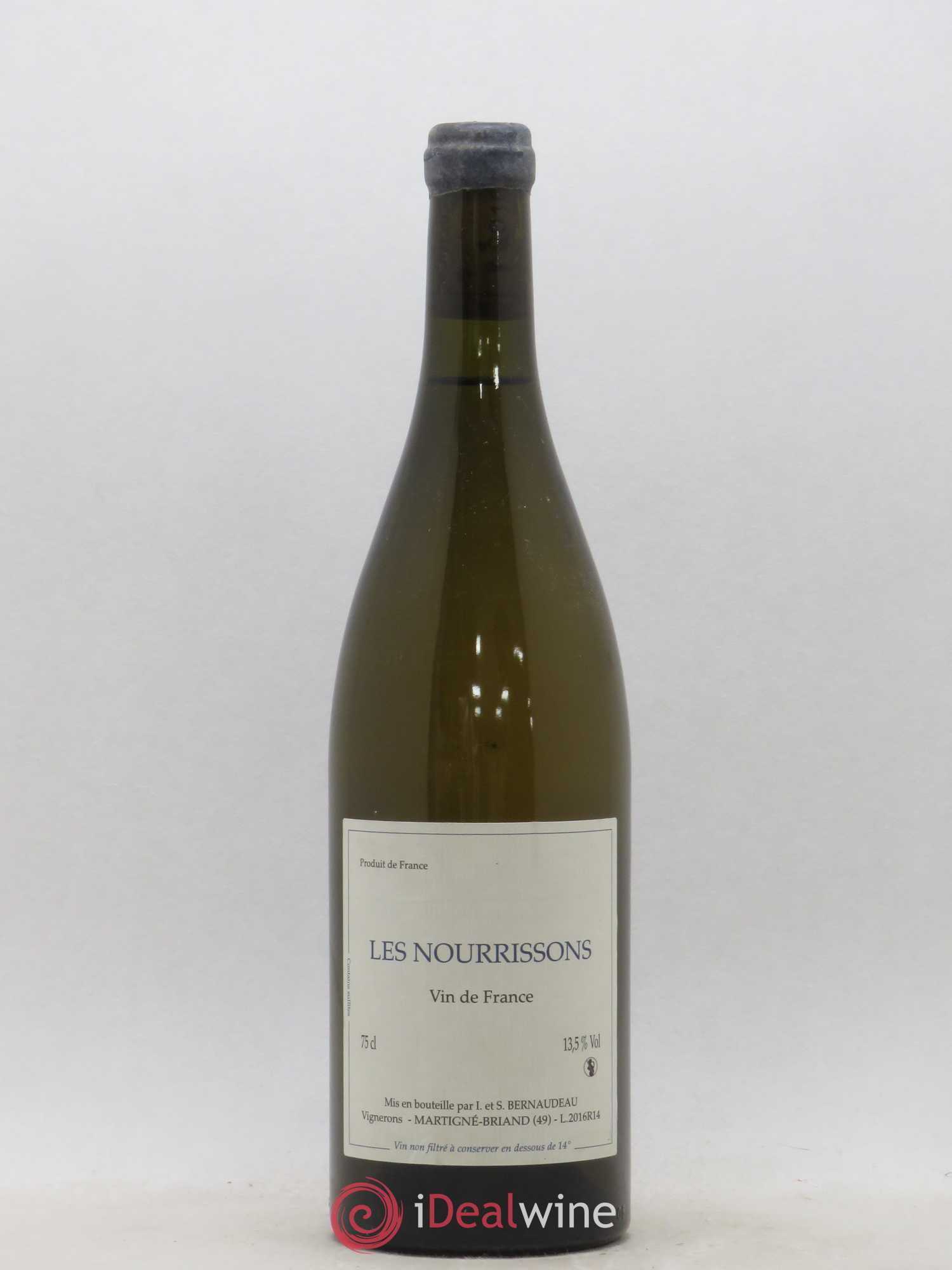 Vin de France Les Nourrissons Stéphane Bernaudeau 2016 - Lot de 1 bouteille - 0