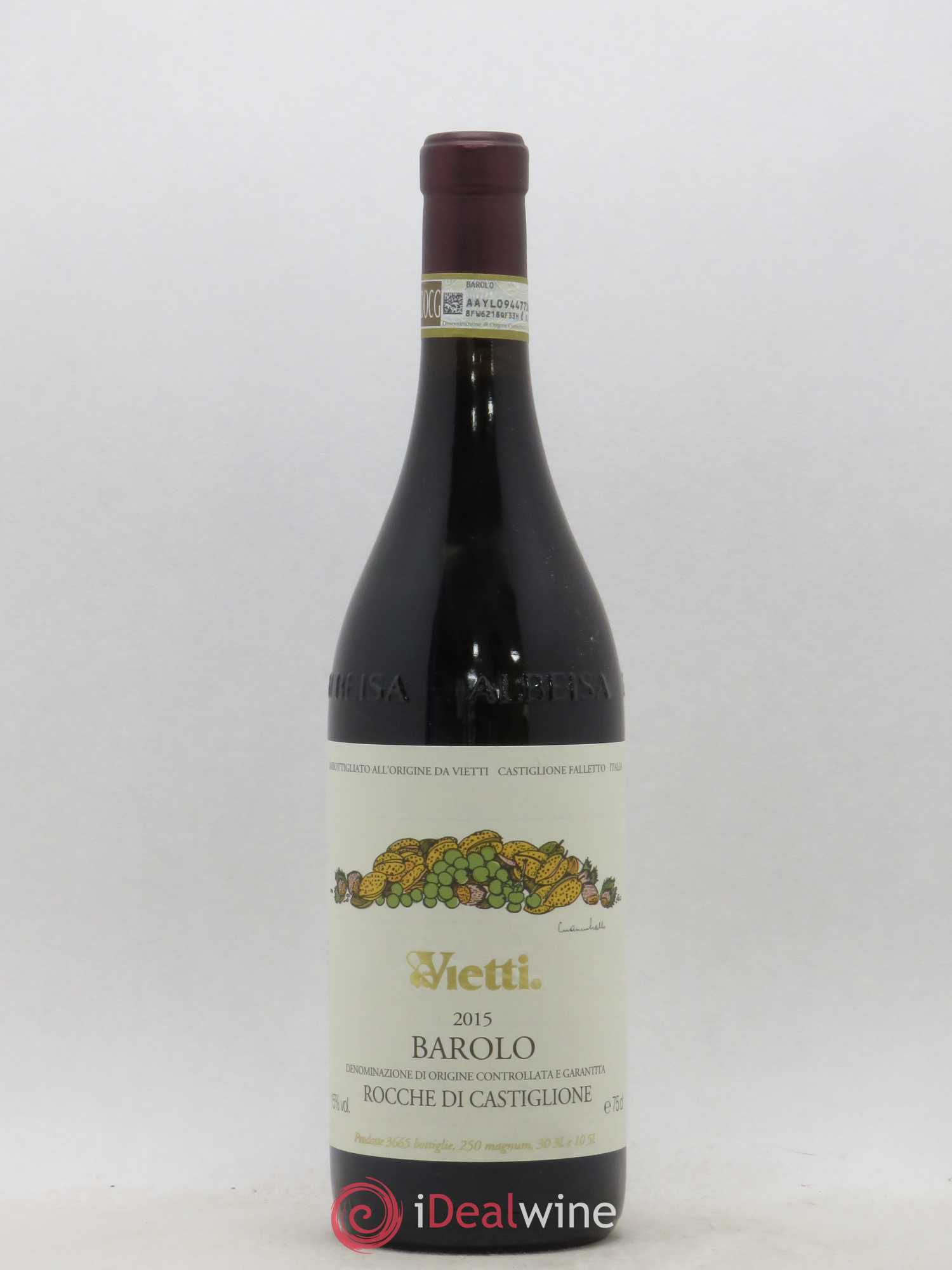 Barolo Rocche di Castiglione Vietti 2015 - Posten von 1 Flasche - 0