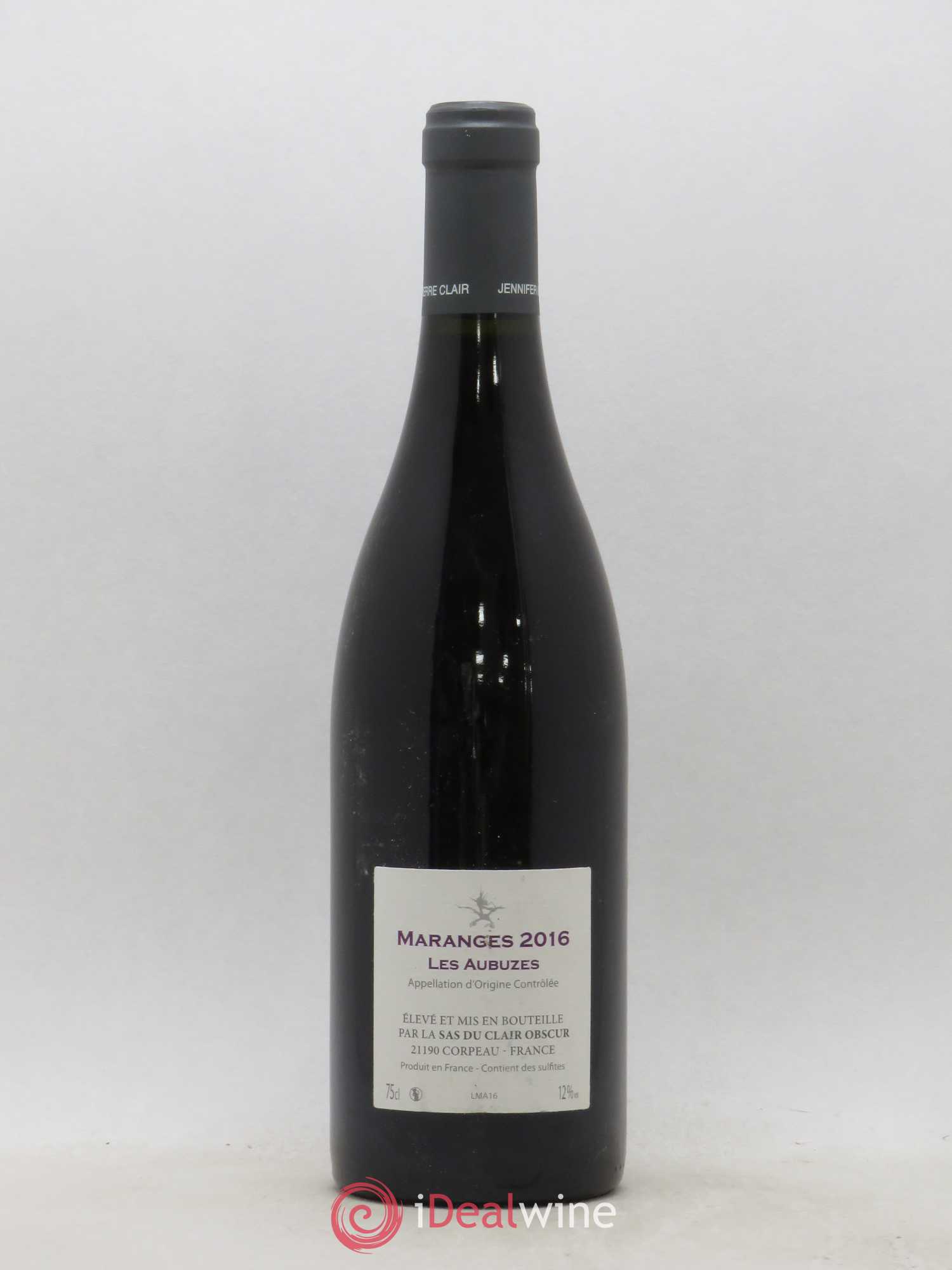 Maranges Clair Obscur Les Aubuzes (sans prix de réserve) 2016 - Posten von 1 Flasche - 1