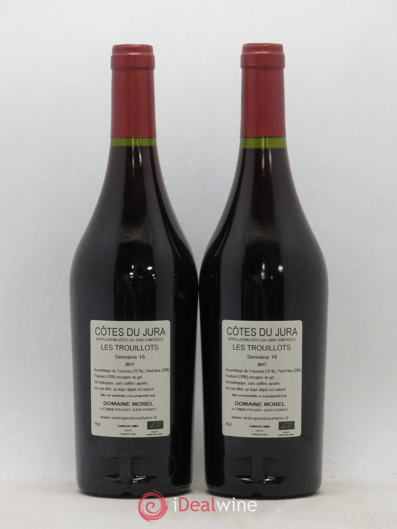 Côtes du Jura Les Trouillots Semaine 16 Valentin Morel 2017 - Posten von 2 Flaschen - 1