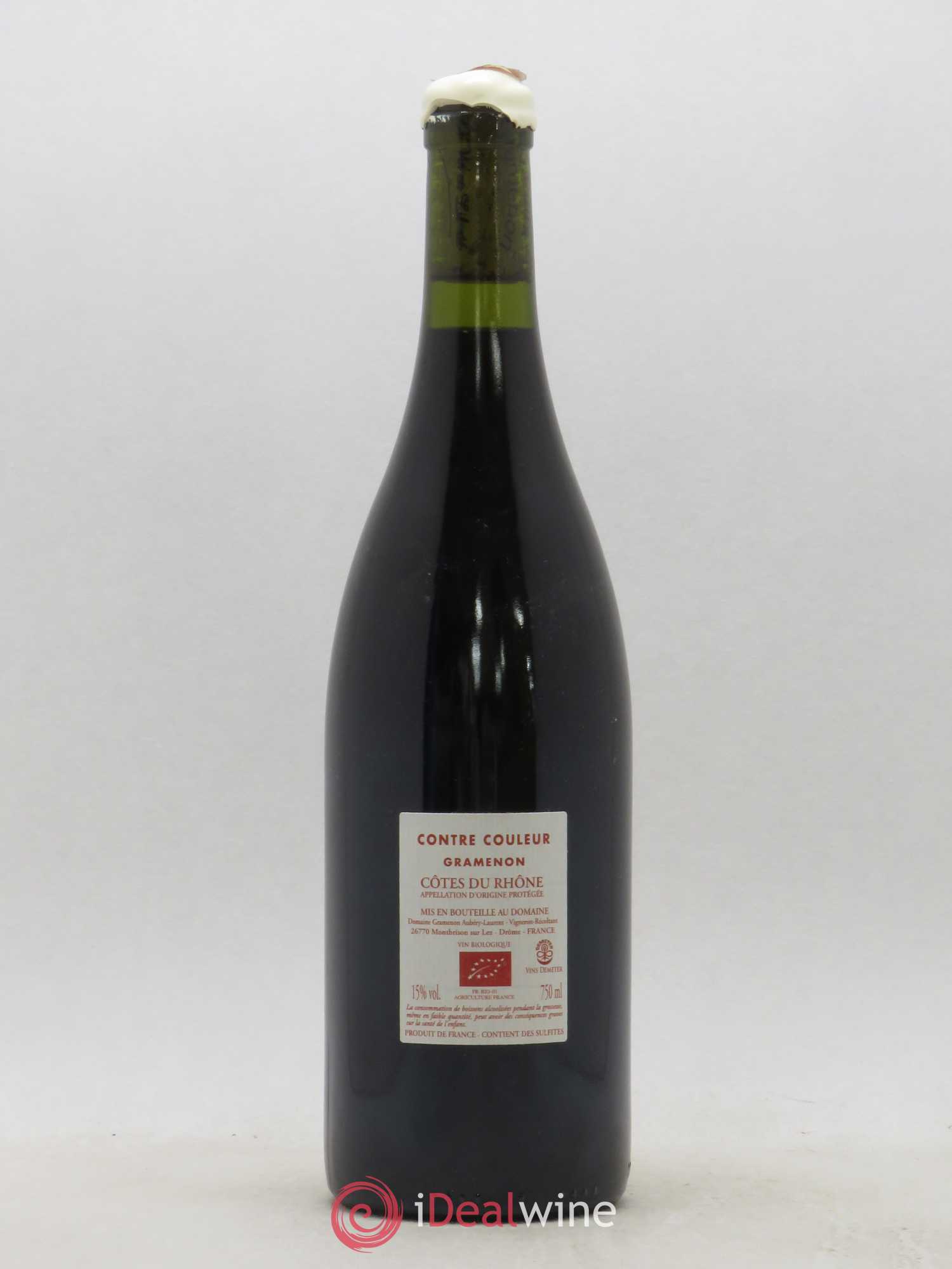 Côtes-du-Rhône Contre-Couleur Gramenon (Domaine) (sans prix de réserve) 2017 - Lot de 1 bouteille - 1