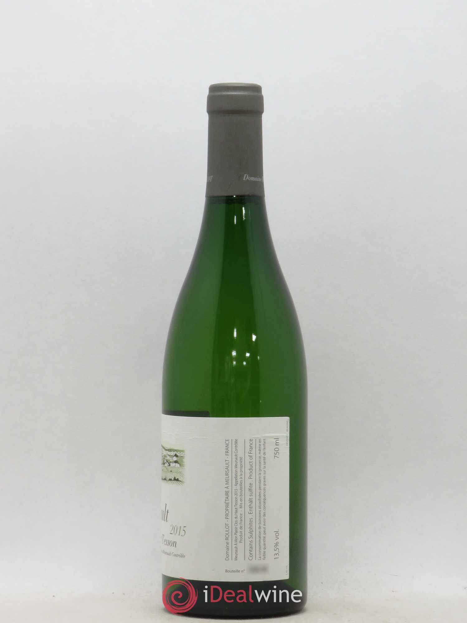 Meursault A mon plaisir Clos du Haut Tesson Roulot (Domaine) 2015 - Lotto di 1 bottiglia - 1