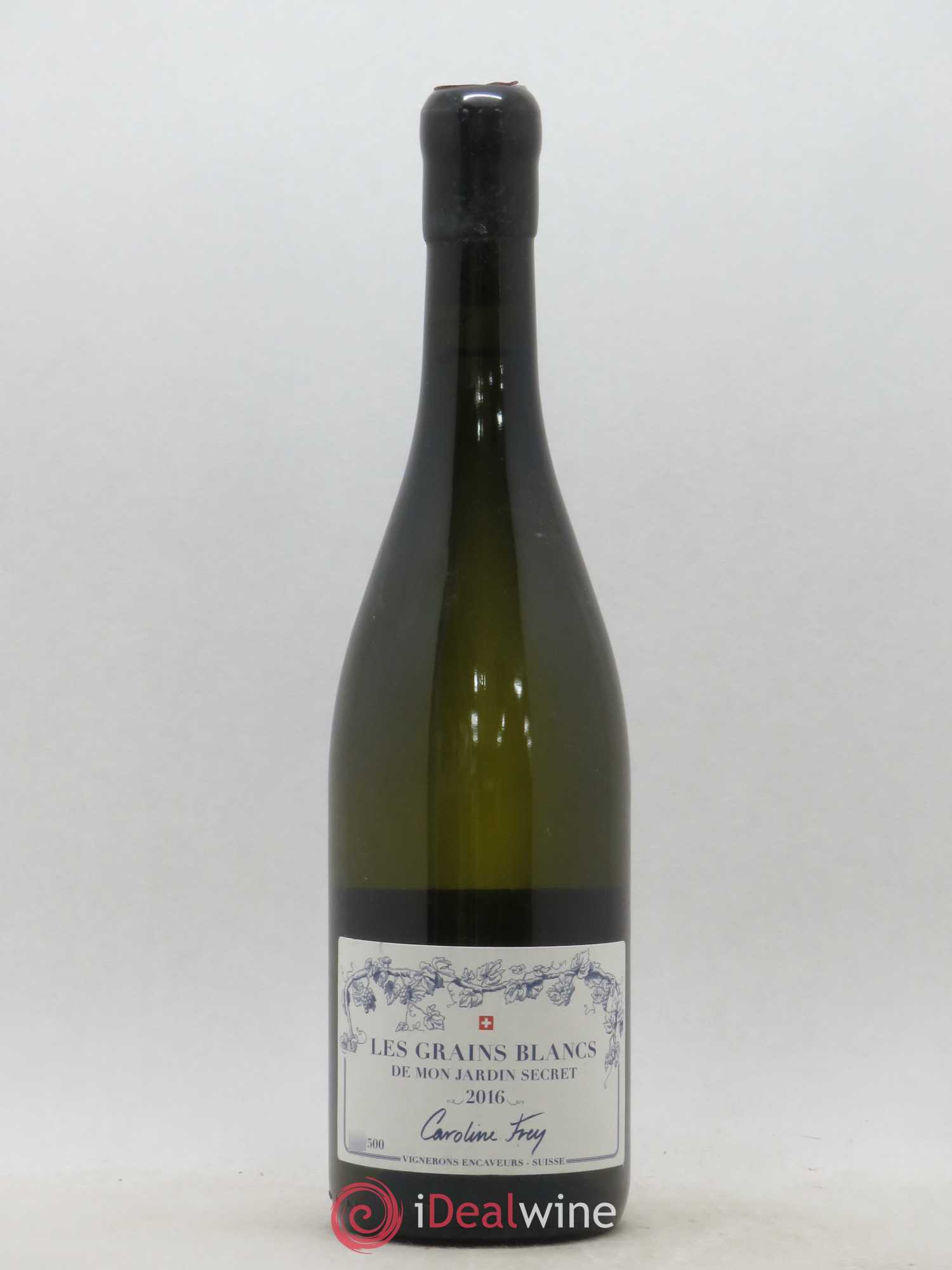 Vins Etrangers Suisse Les Grains blancs de mon Jardin Secret Caroline Frey 2016 - Posten von 1 Flasche - 0
