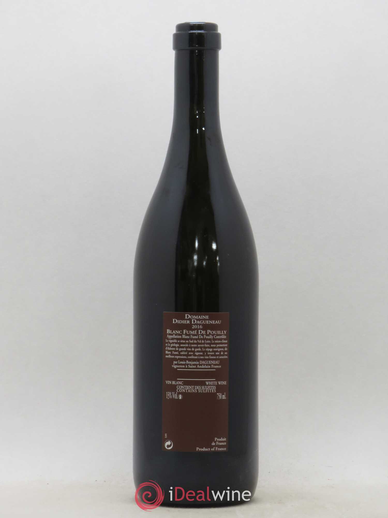 Vin de France (anciennement Pouilly-Fumé) Pur Sang Dagueneau (Domaine Didier - Louis-Benjamin) 2016 - Lot de 1 bouteille - 1