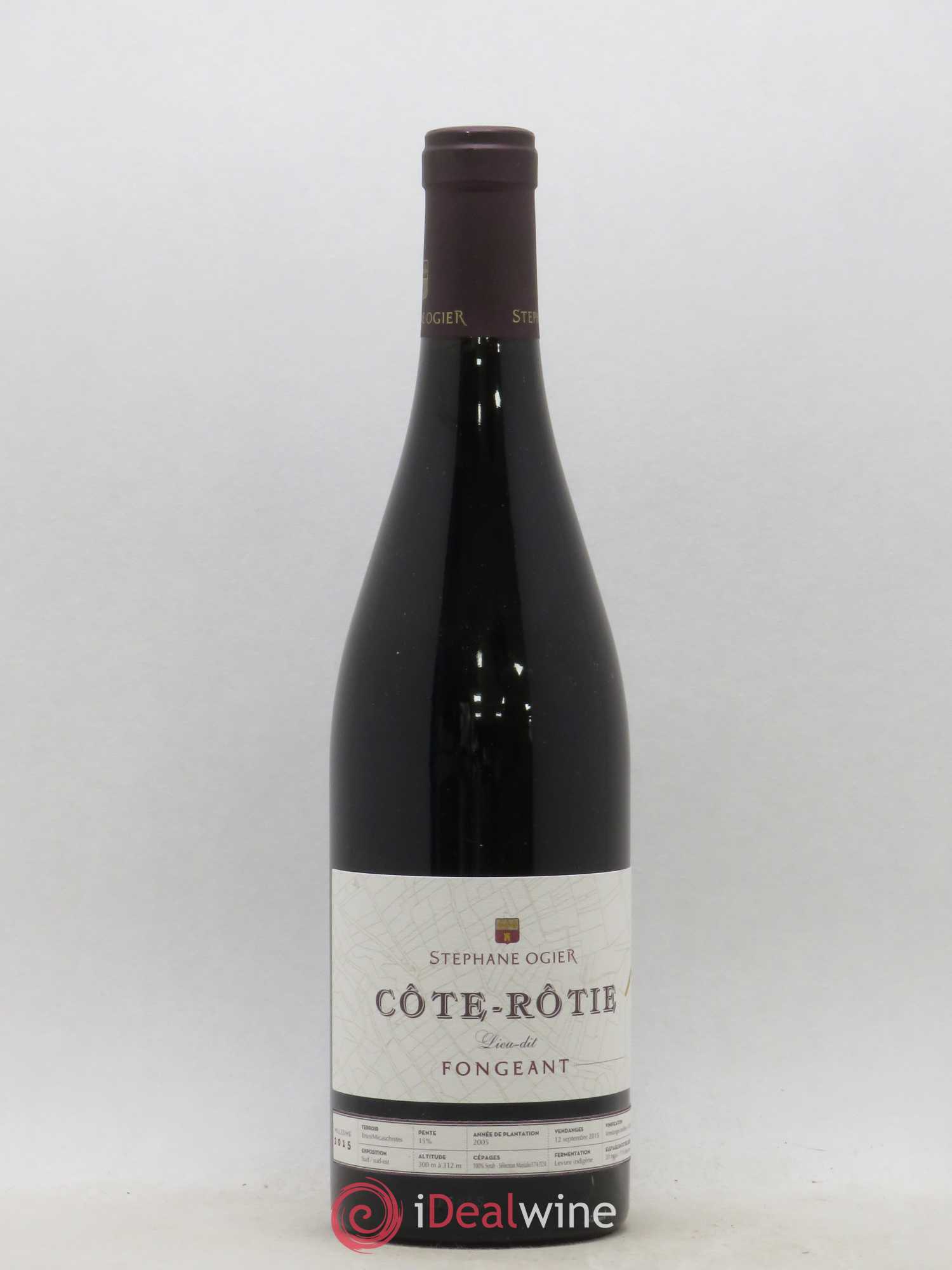 Côte-Rôtie Stéphane Ogier Fongeant 2015 - Lot de 1 bouteille - 0