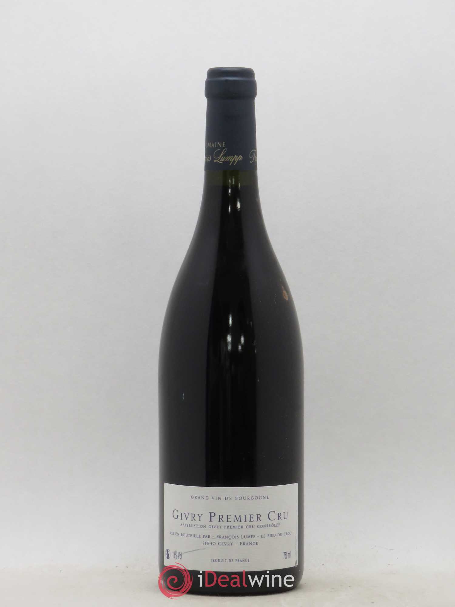 Givry 1er Cru Clos du Cras Long François Lumpp (Domaine) 2017 - Lot de 1 bouteille - 1