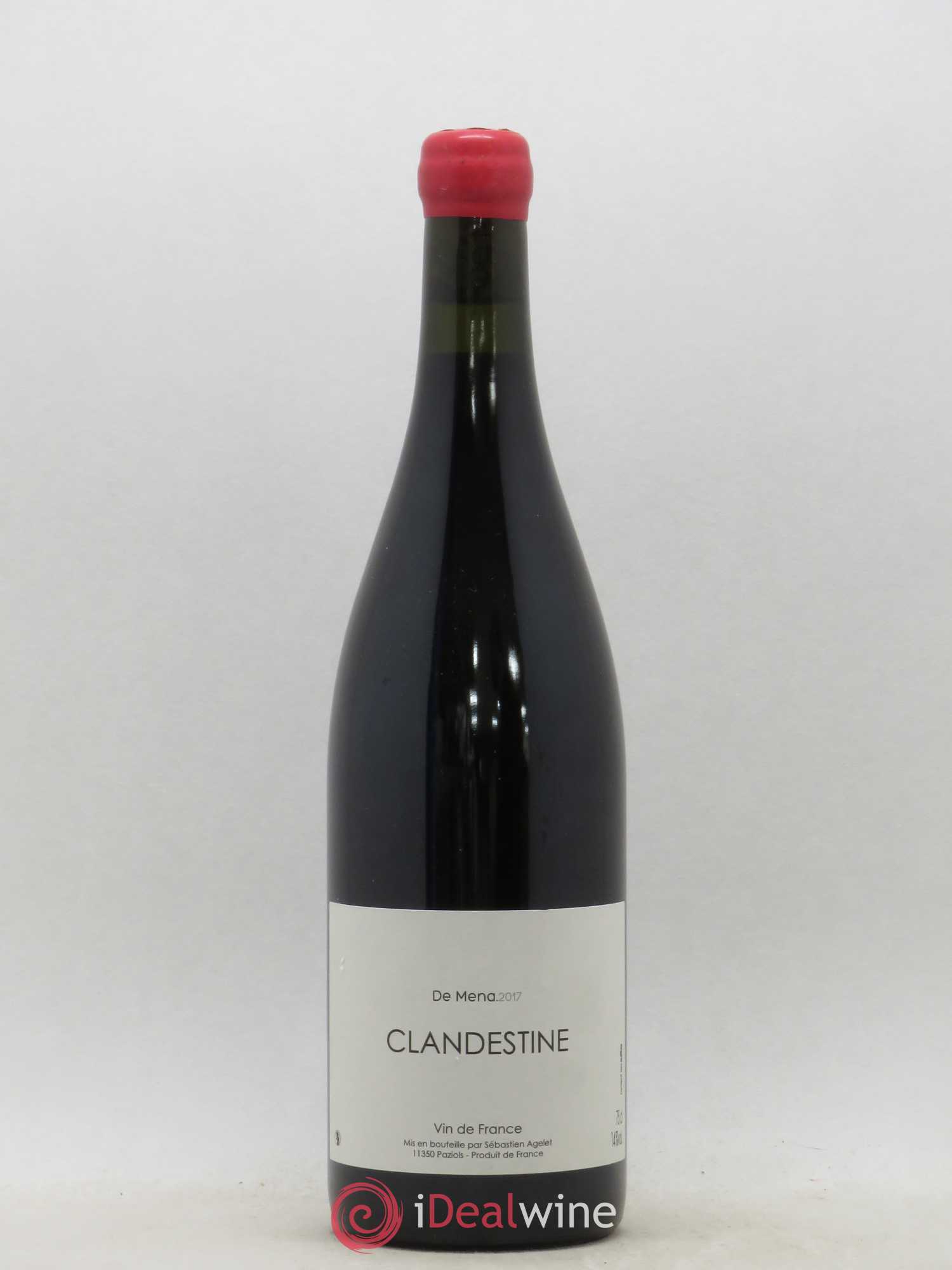 Vin de France Clandestine De Mena (sans prix de réserve) 2017 - Posten von 1 Flasche - 0