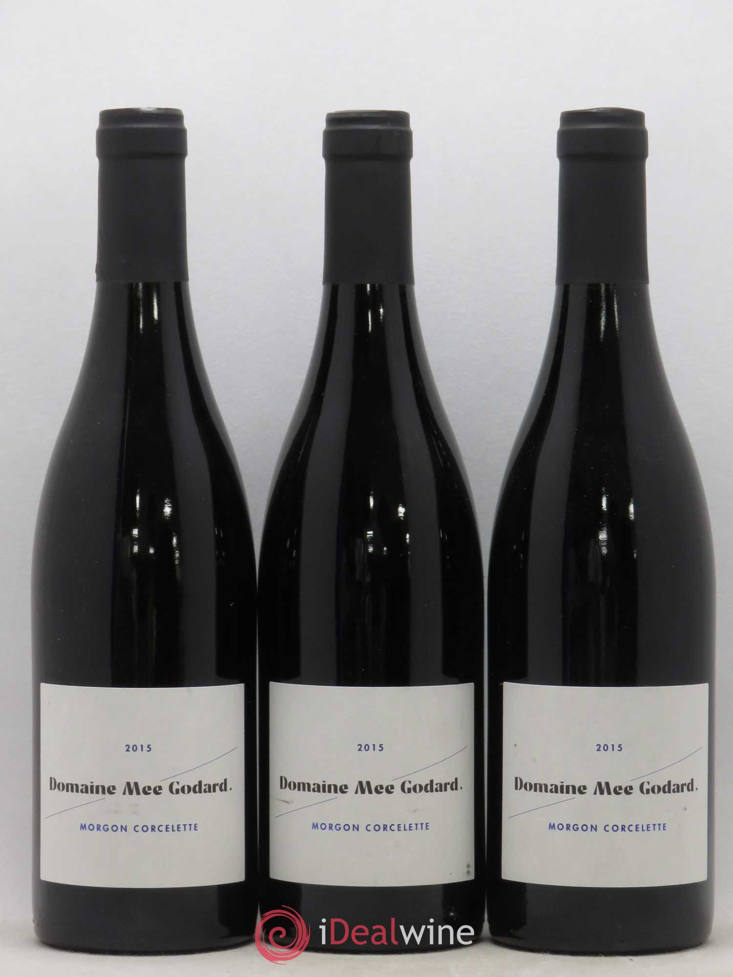 Morgon Corcelette Mee Godard (sans prix de réserve) 2015 - Lot de 3 bouteilles - 0