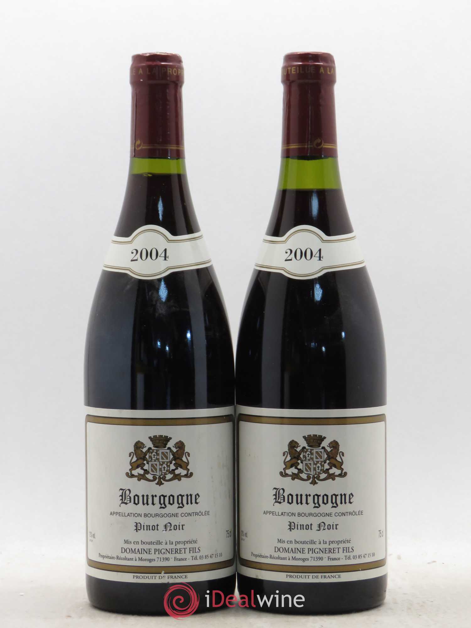 Bourgogne Domaine Pigneret Fils 2004 - Lot de 2 bouteilles - 0