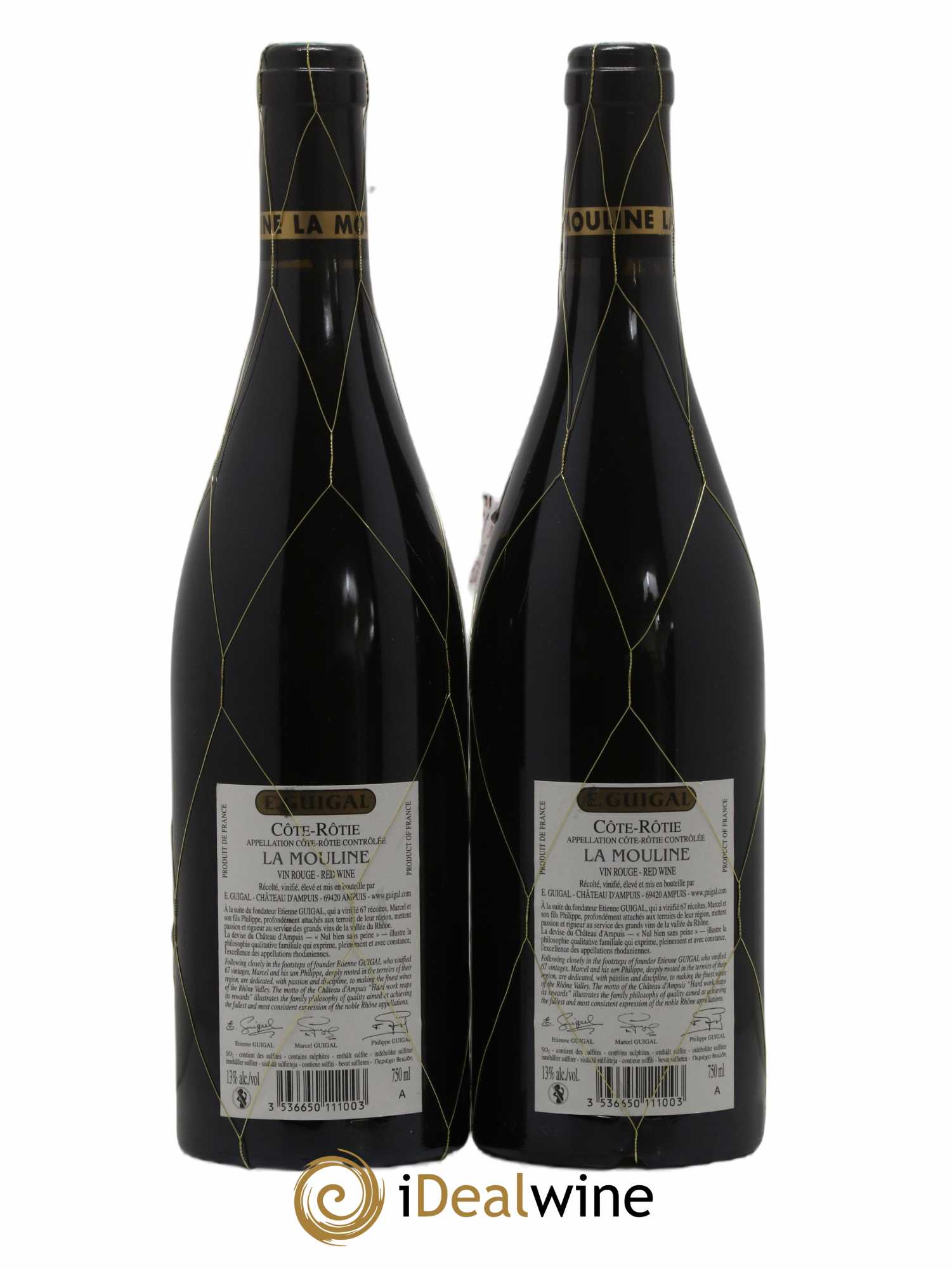Côte-Rôtie La Mouline Guigal 2008 - Lot de 2 bouteilles - 1