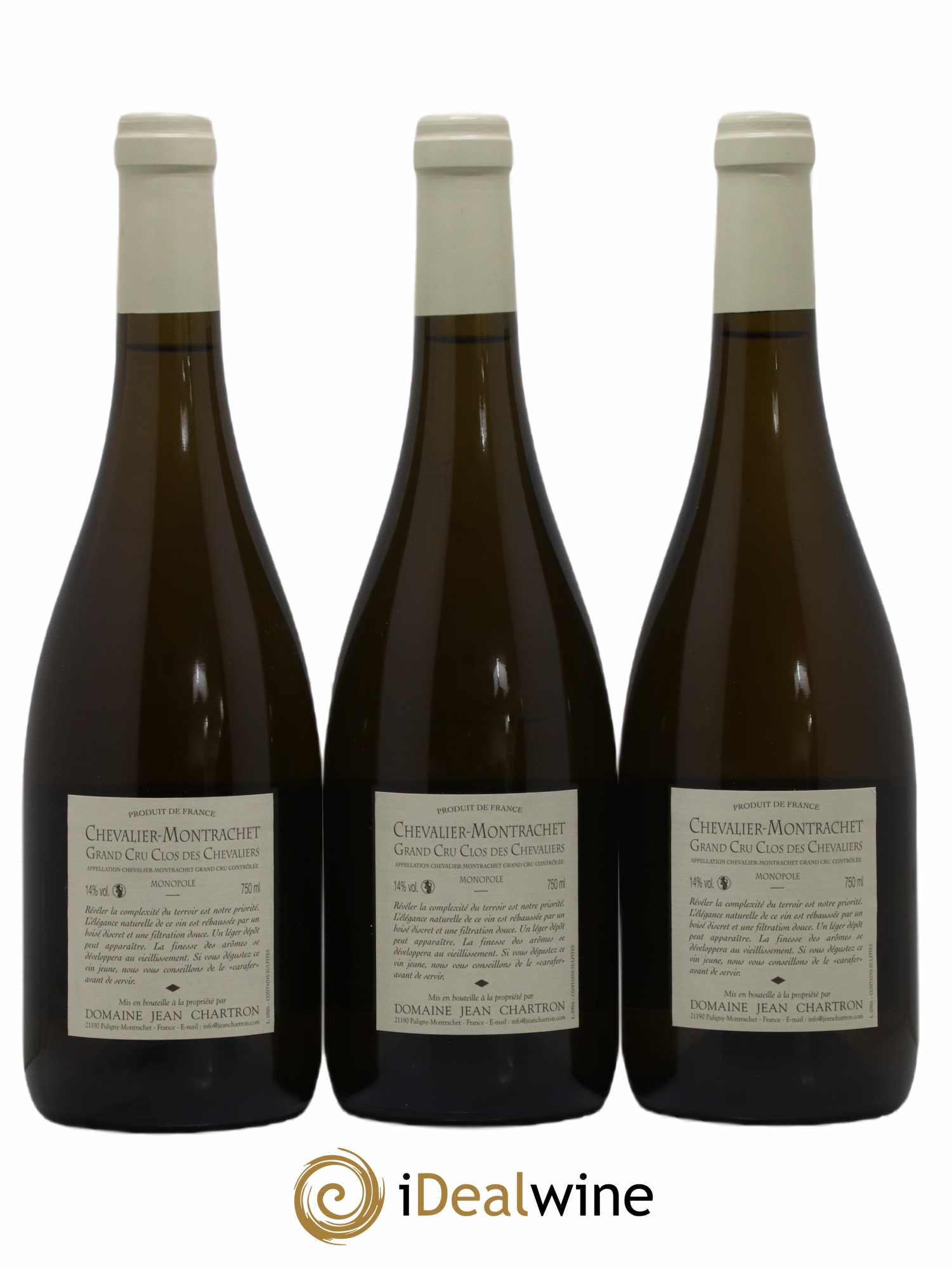 Chevalier-Montrachet Grand Cru Clos des Chevaliers Jean Chartron (Domaine) 2008 - Lot de 3 bouteilles - 1