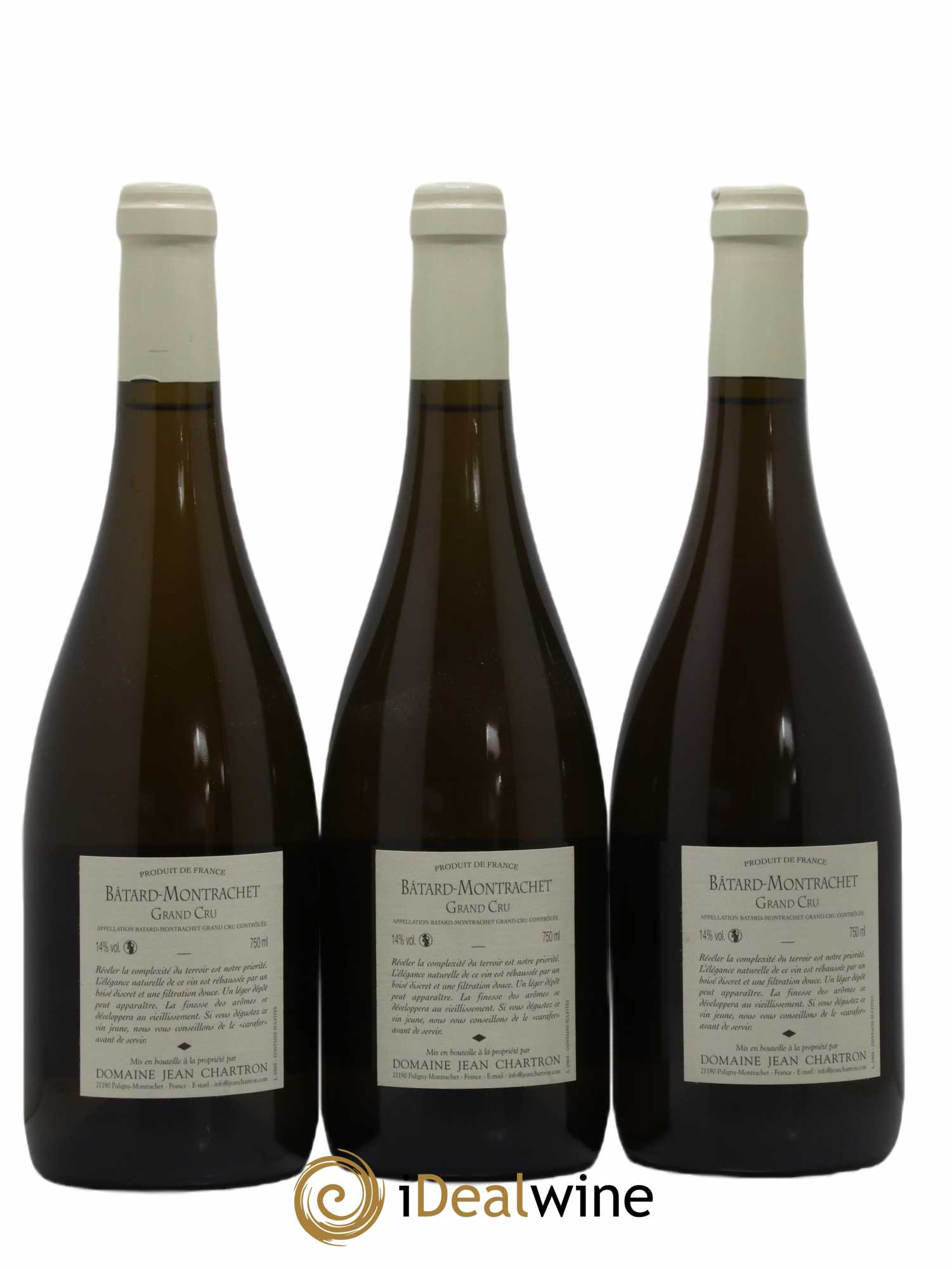 Bâtard-Montrachet Grand Cru Jean Chartron (Domaine) 2008 - Lot de 3 bouteilles - 1