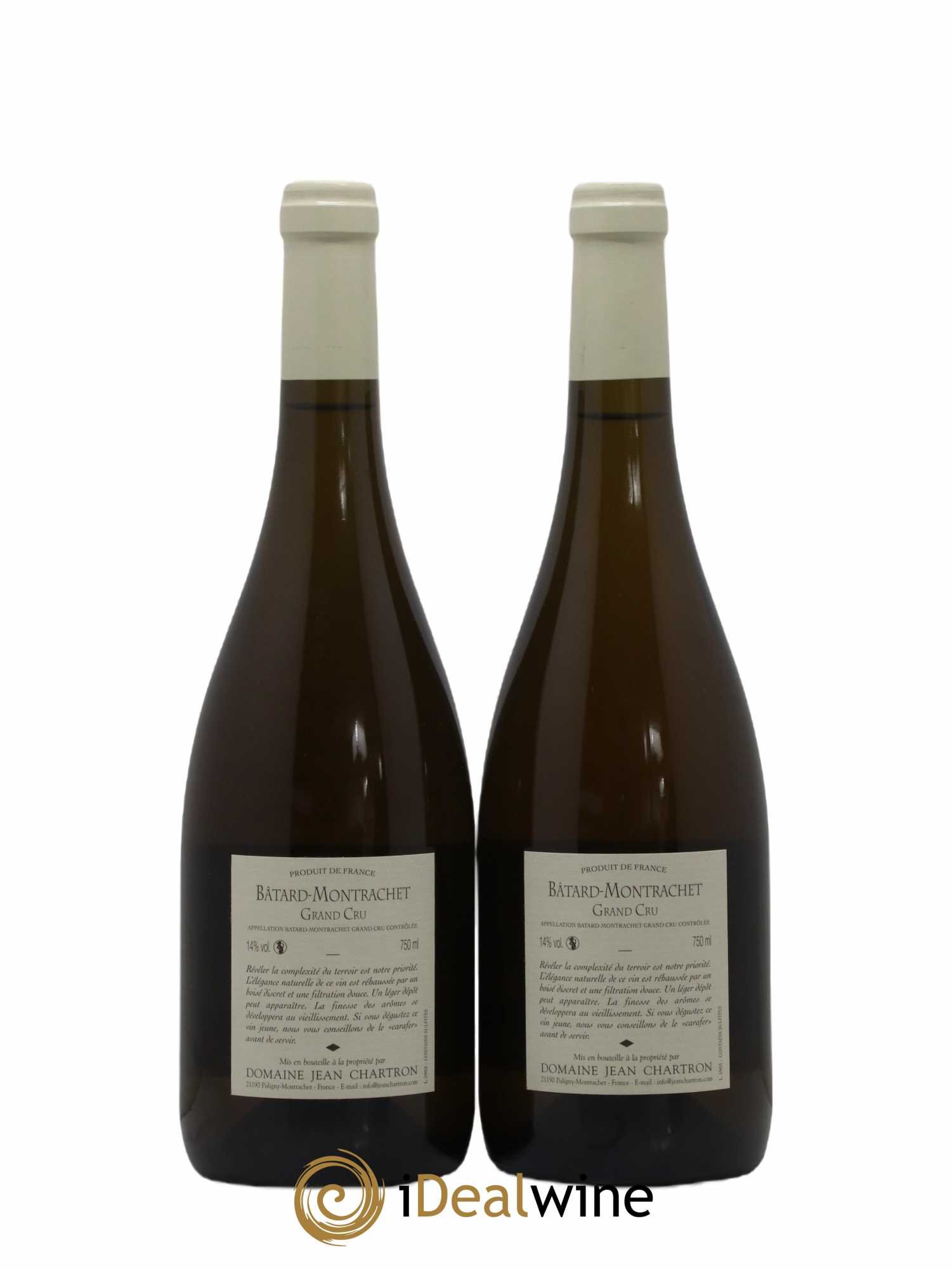 Bâtard-Montrachet Grand Cru Jean Chartron (Domaine) 2008 - Lot de 2 bouteilles - 1