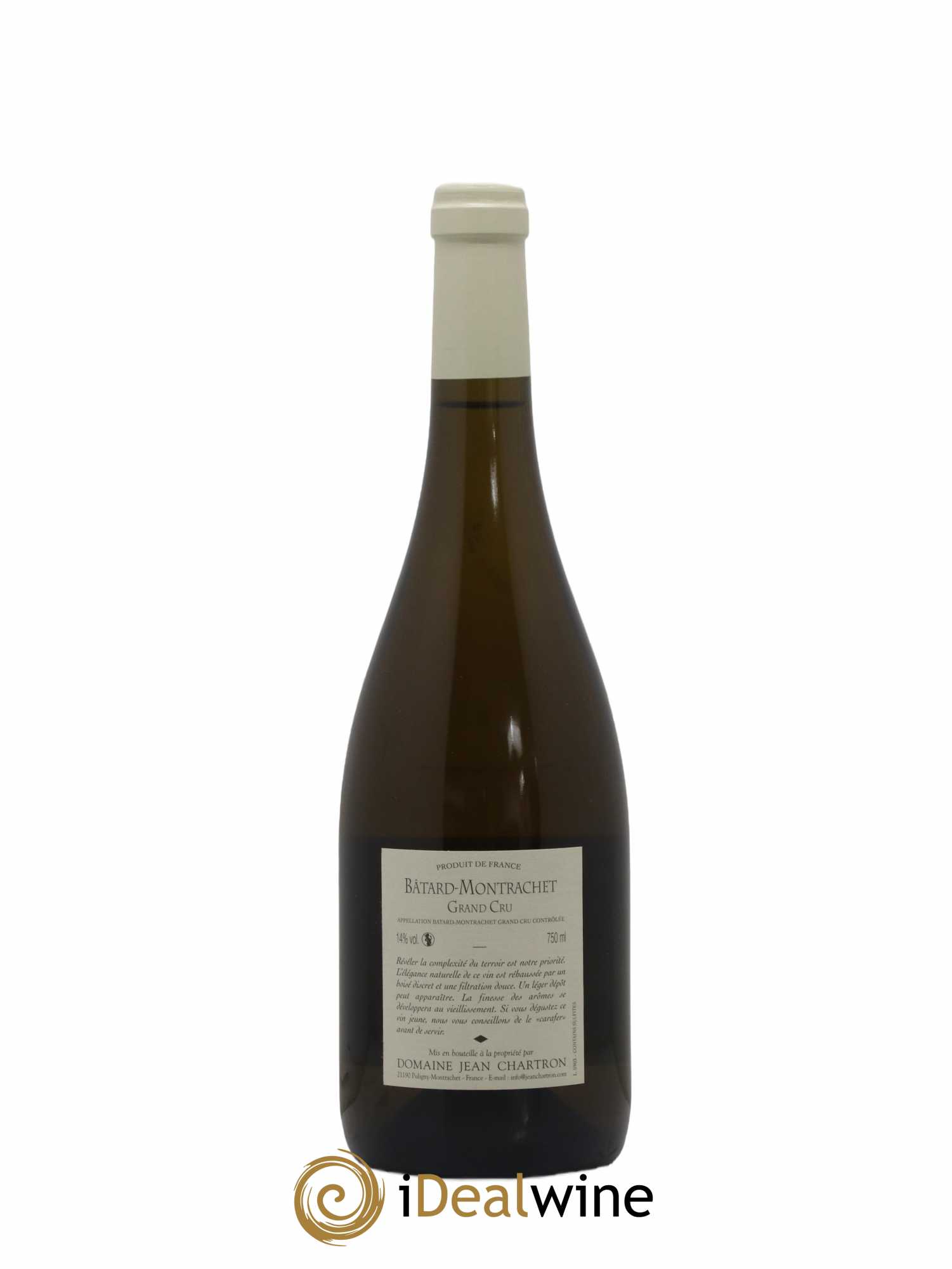 Bâtard-Montrachet Grand Cru Jean Chartron (Domaine) 2008 - Lot de 1 bouteille - 1