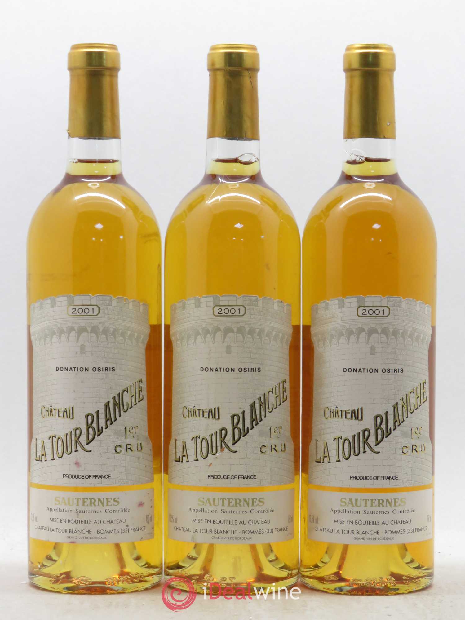 Château la Tour Blanche 1er Grand Cru Classé 2001 - Lotto di 6 bottiglie - 1