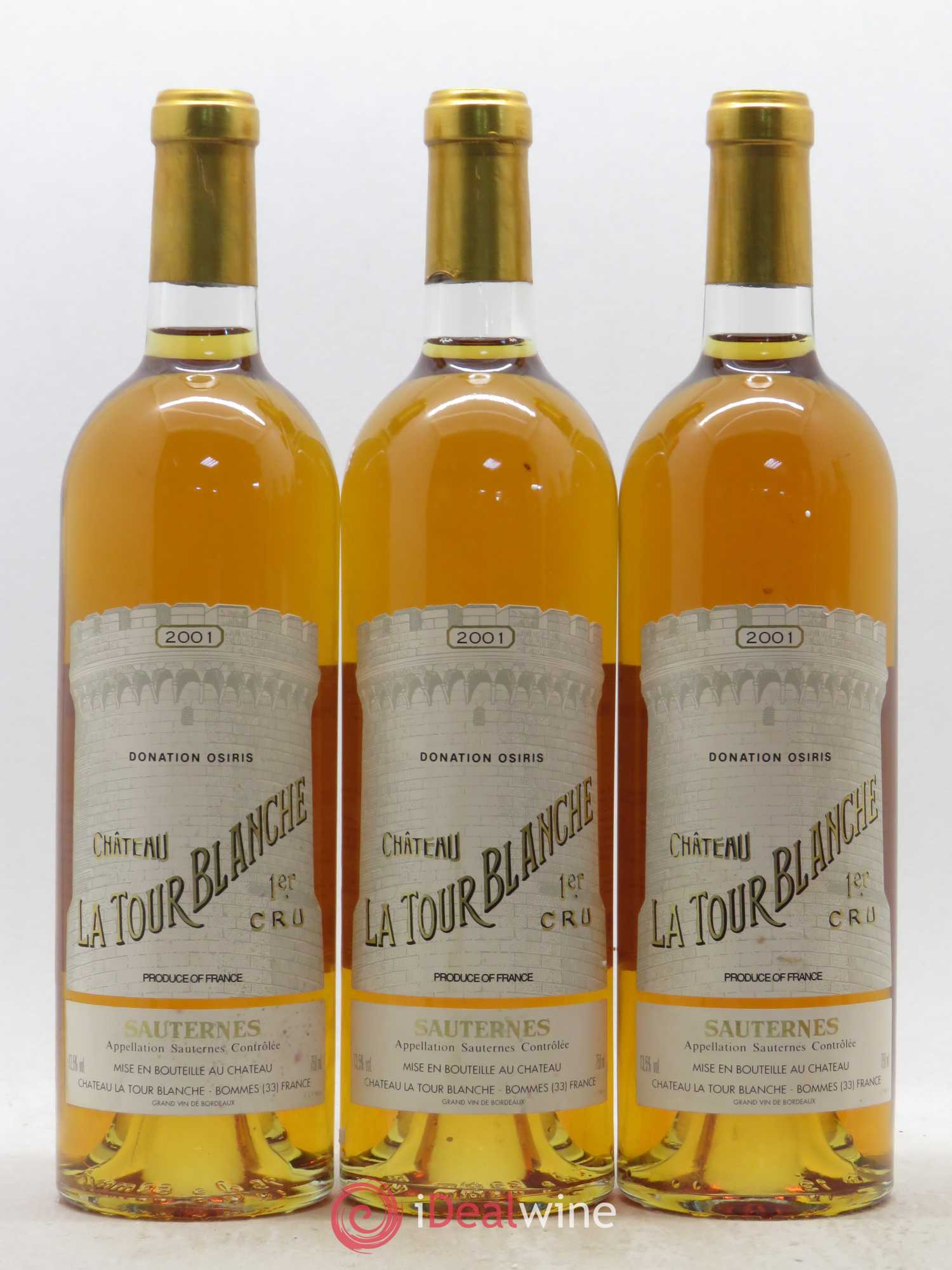 Château la Tour Blanche 1er Grand Cru Classé 2001 - Lotto di 6 bottiglie - 2