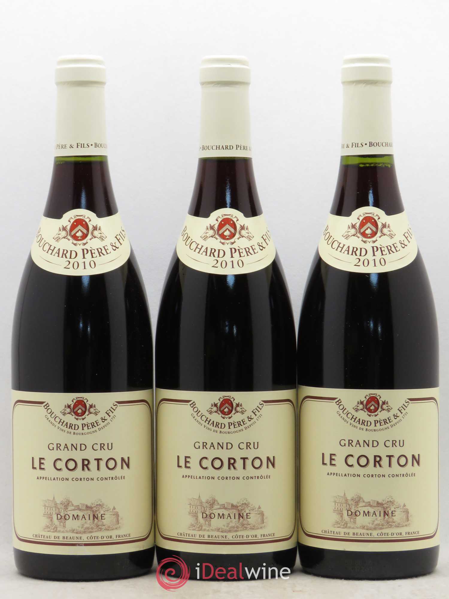Corton Grand Cru Le Corton Bouchard Père & Fils 2010 - Lot de 3 bouteilles - 0