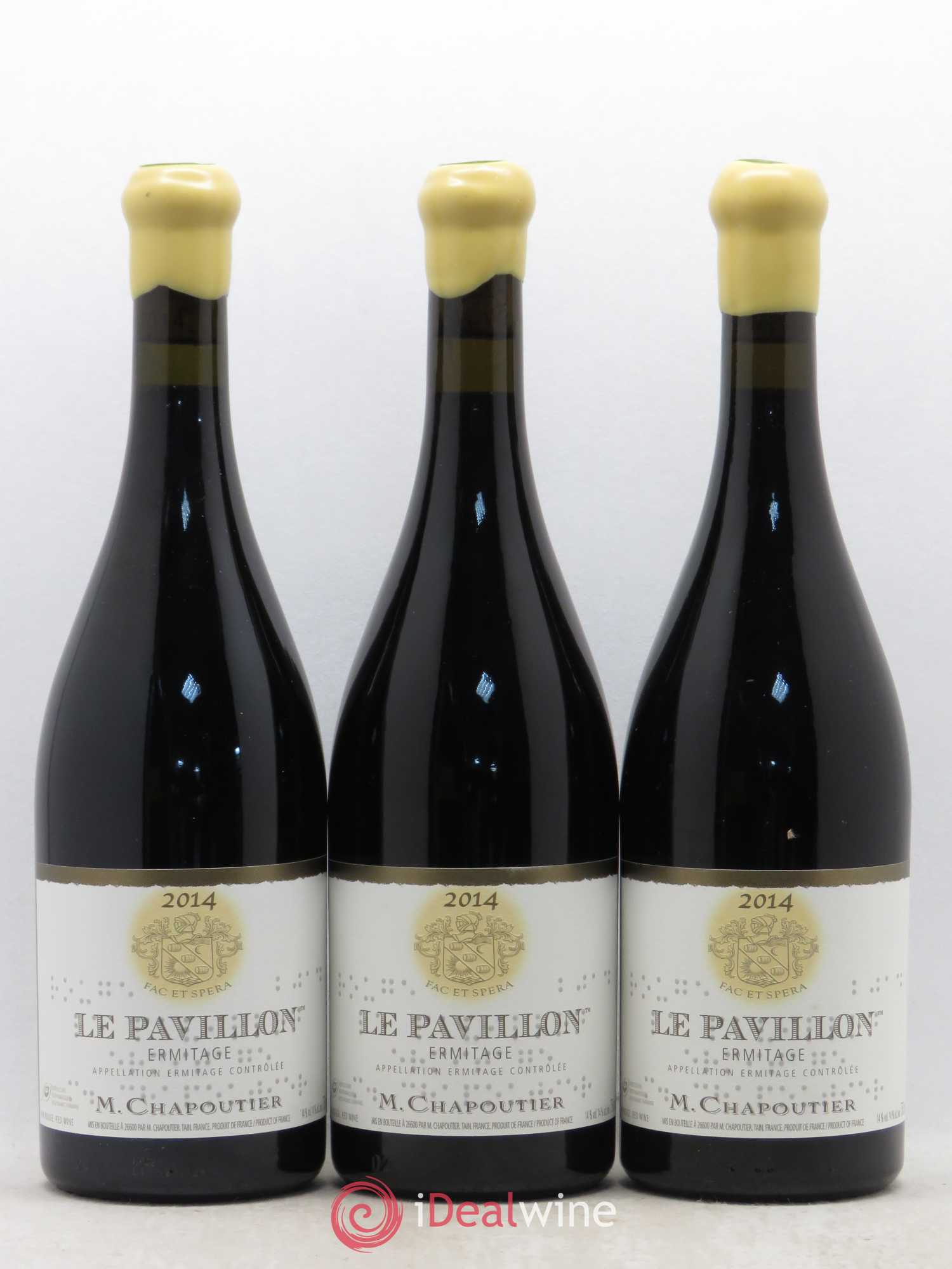 Hermitage Ermitage Le Pavillon Chapoutier 2014 - Lot de 3 bouteilles - 0