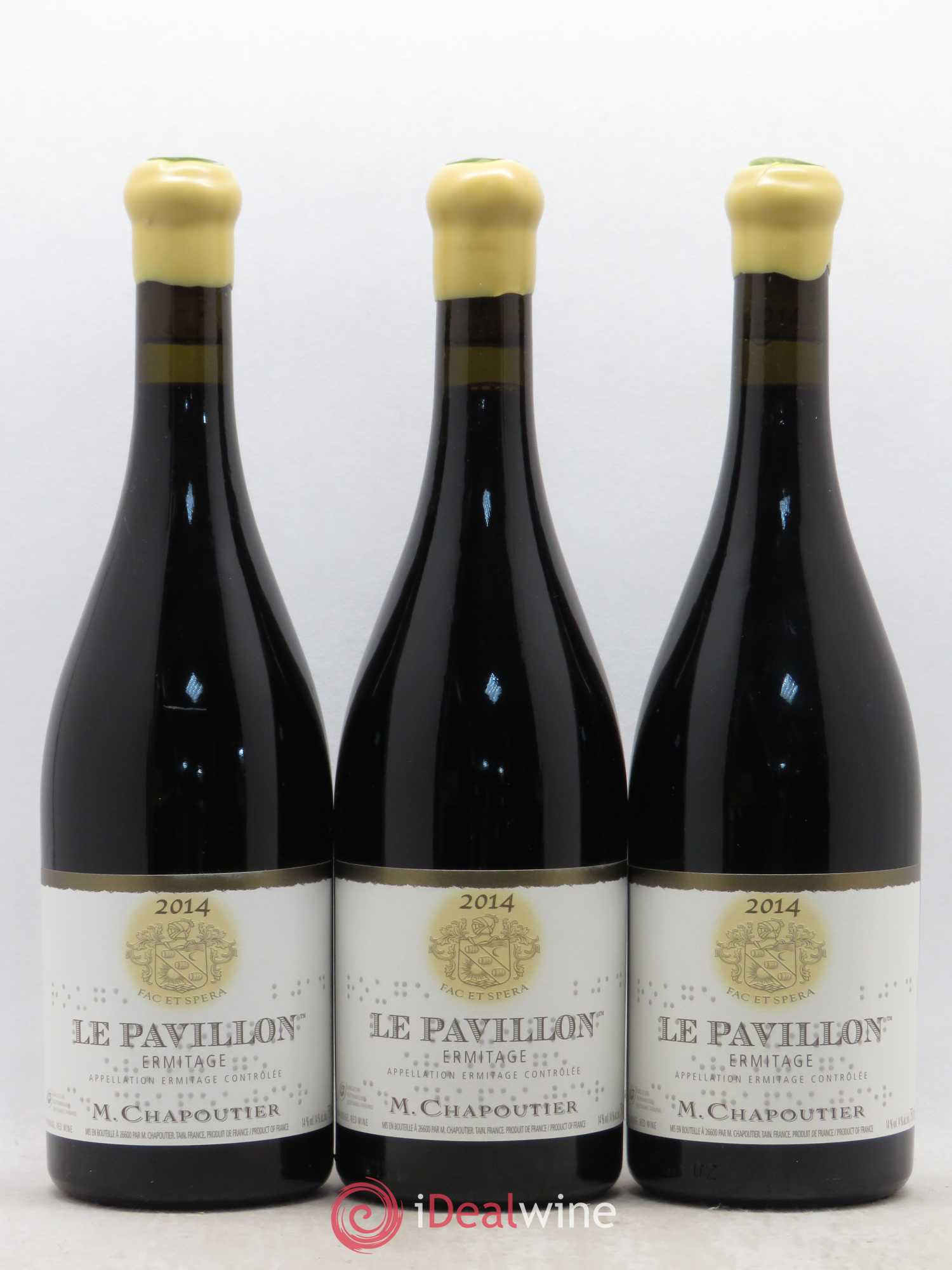 Hermitage Ermitage Le Pavillon Chapoutier 2014 - Lot de 3 bouteilles - 0