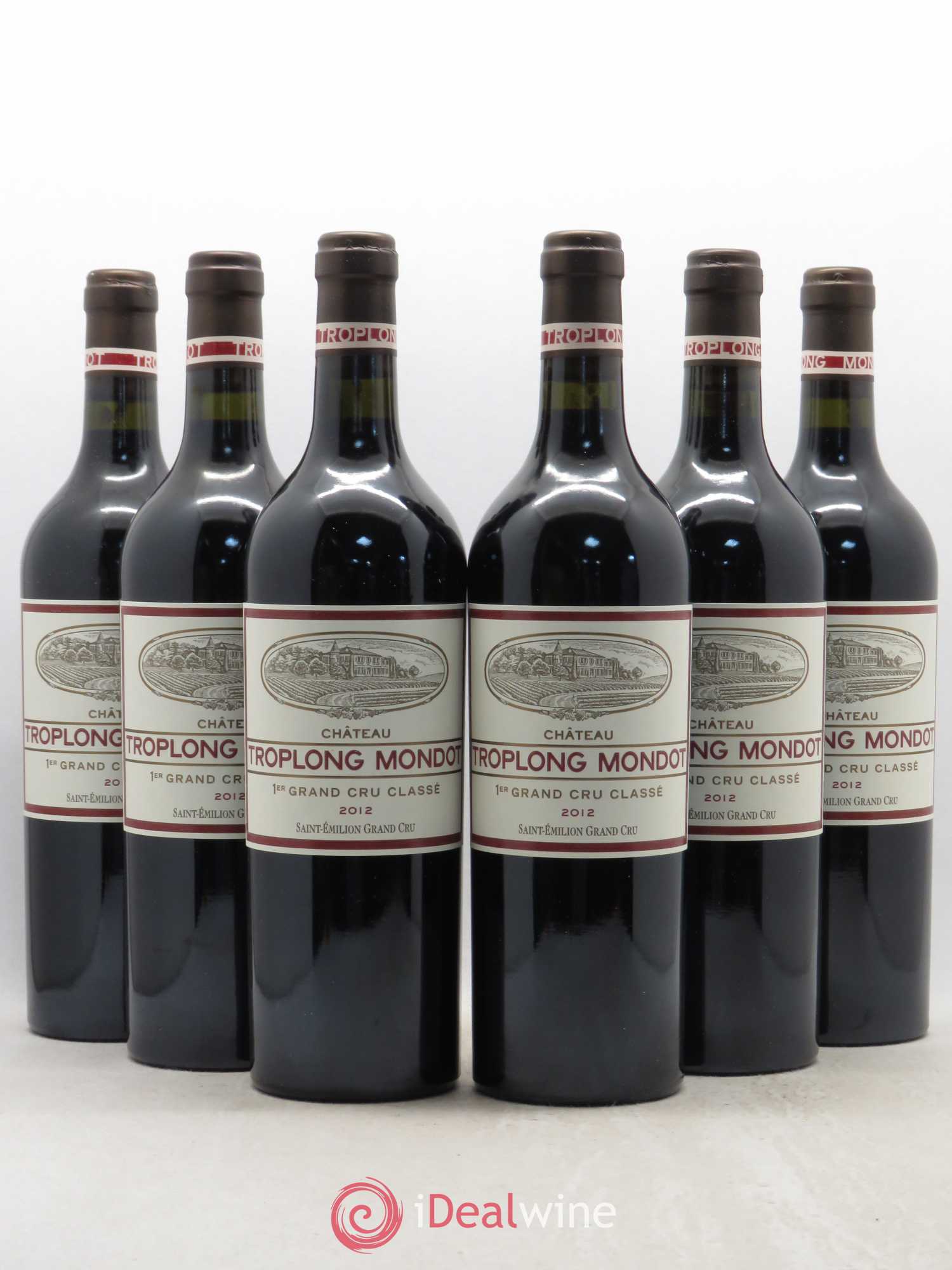 Château Troplong Mondot 1er Grand Cru Classé B 2012 - Lot de 6 bouteilles - 0