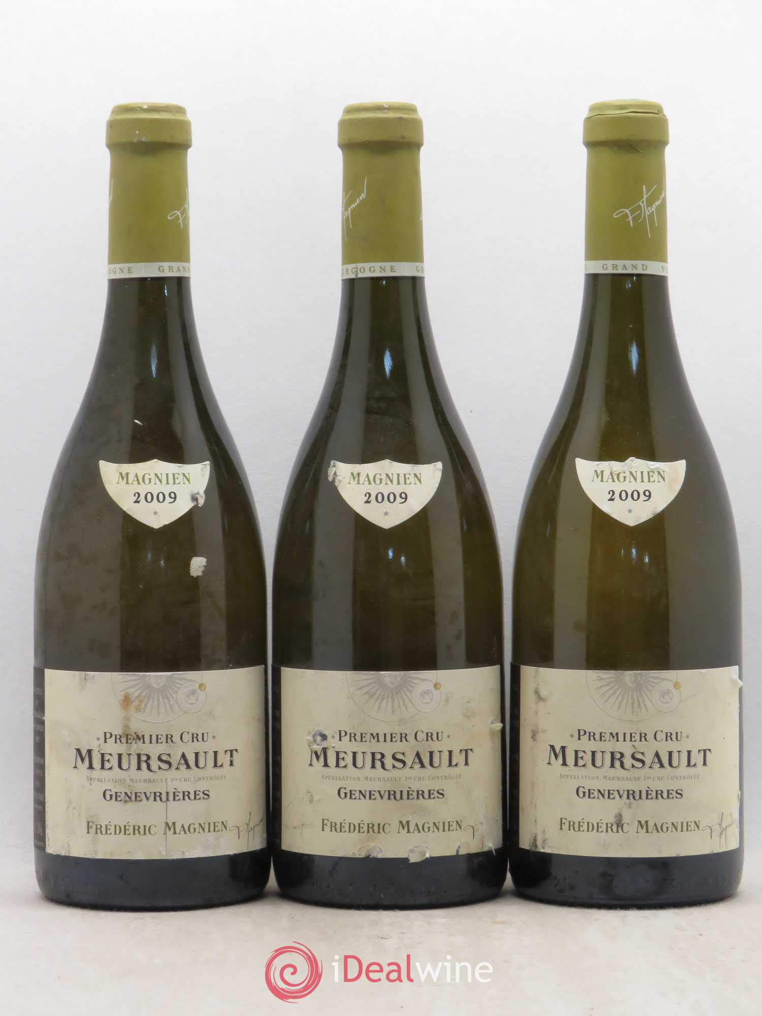 Meursault 1er Cru Genévrières Frédéric Magnien 2009 - Posten von 3 Flaschen - 0
