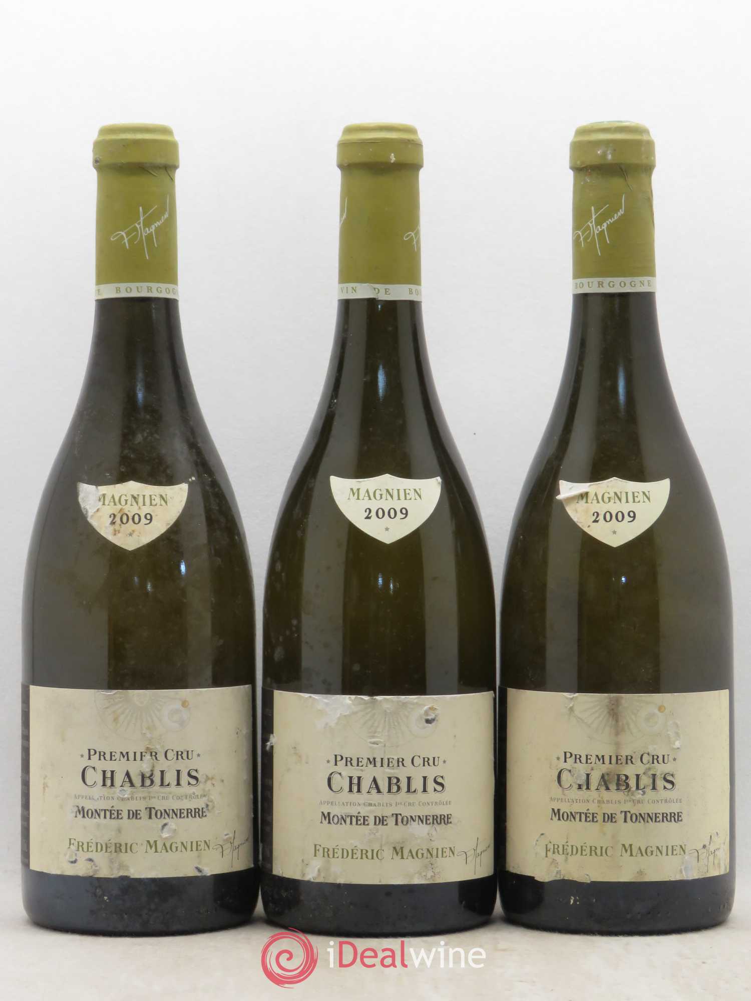 Chablis 1er Cru Montée de Tonnerre Frédéric Magnien 2009 - Posten von 3 Flaschen - 0