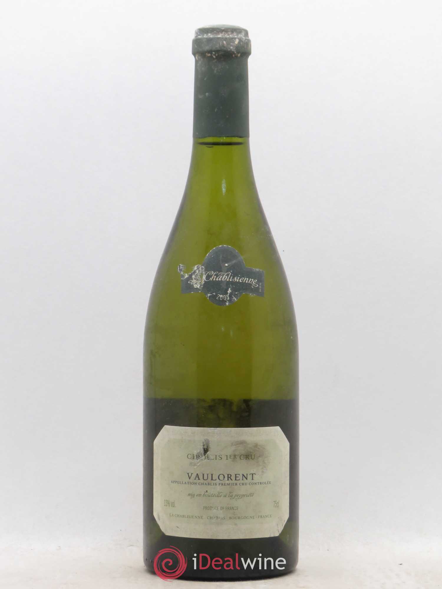 Chablis 1er Cru Vaulorent La Chablisienne (sans prix de réserve) 2005 - Posten von 1 Flasche - 0